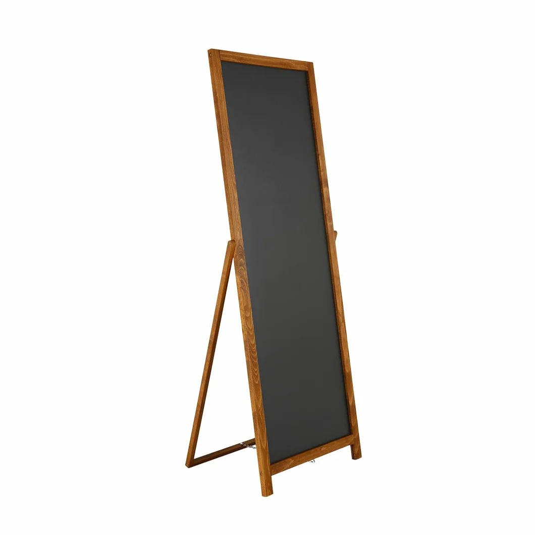 Danieli - Lavagna Cavalletto con Superficie Reversibile - Lavagna Nera Magnetica e Scrivibile e Cavalletto in Legno per Bar e Locali (44 x 137)