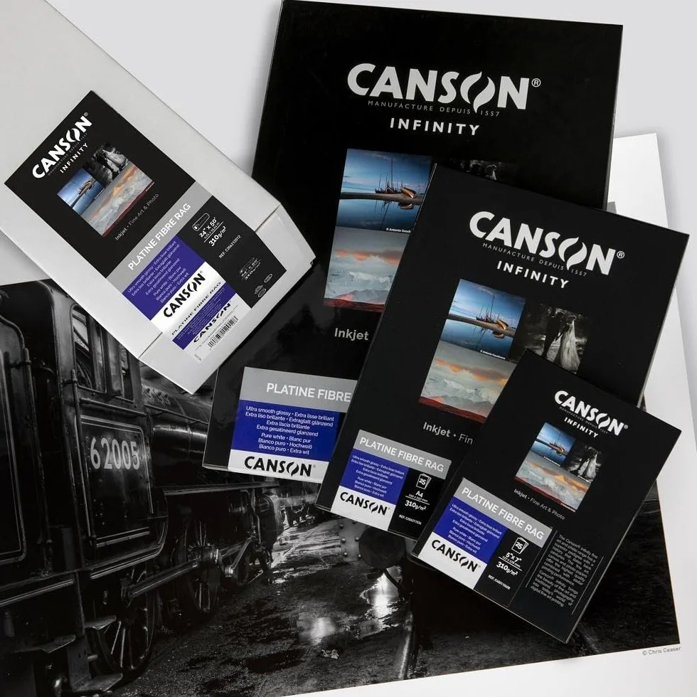 Canson Infinity Platinum fiber rag scatola 25 fogli A3 310 grammi