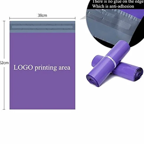 Buste Per Spedizioni,Buste Per Spedizione 100 buste di posta in materiale PE impermeabili viola nuove buste di imballaggio stampate con sacchetti di immagazzinaggio di corriere autosigillanti (Color