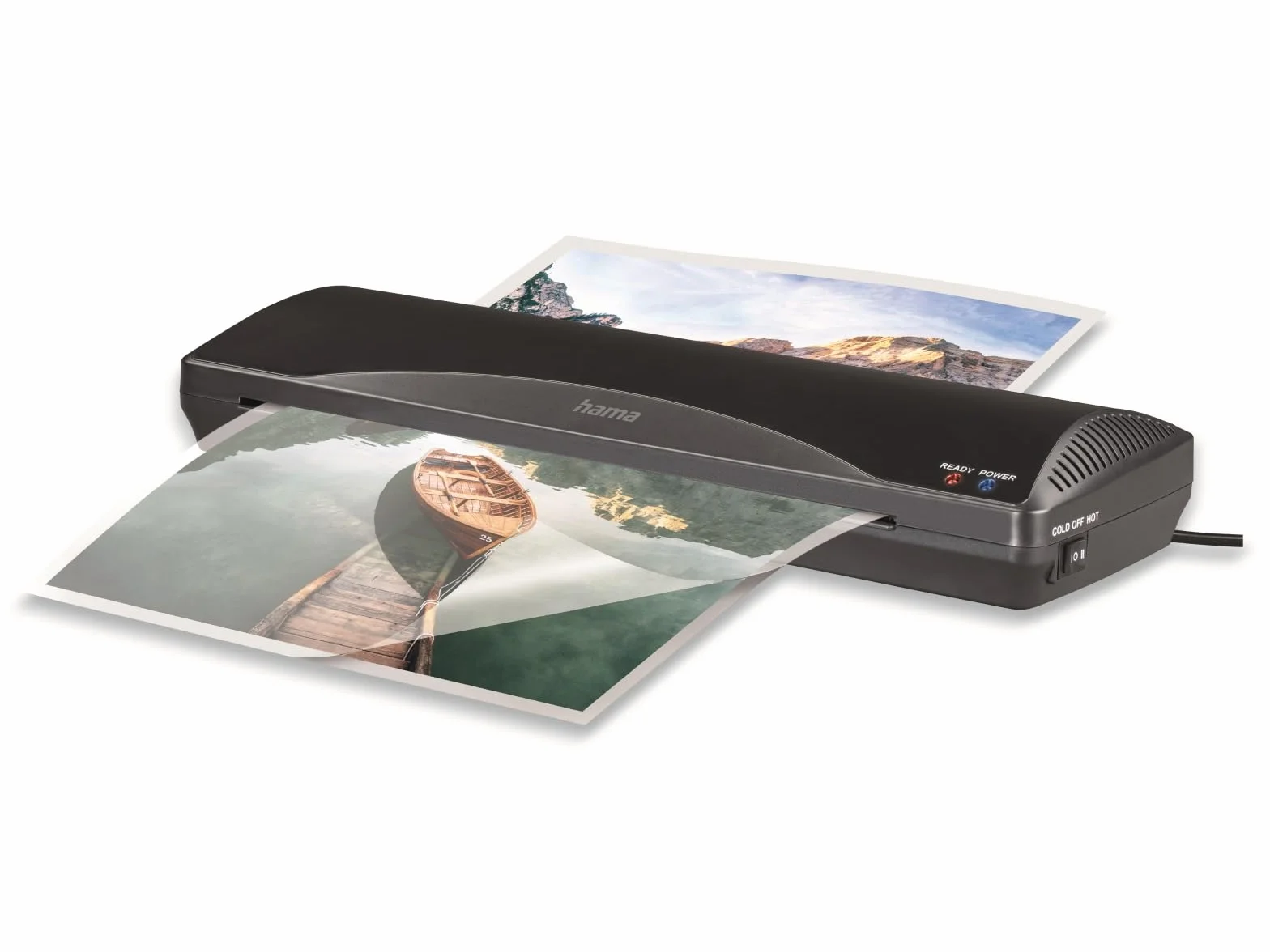 Hama 00050562, Laminatrice a caldo e a freddo Home and Office per Fogli A3, Nero