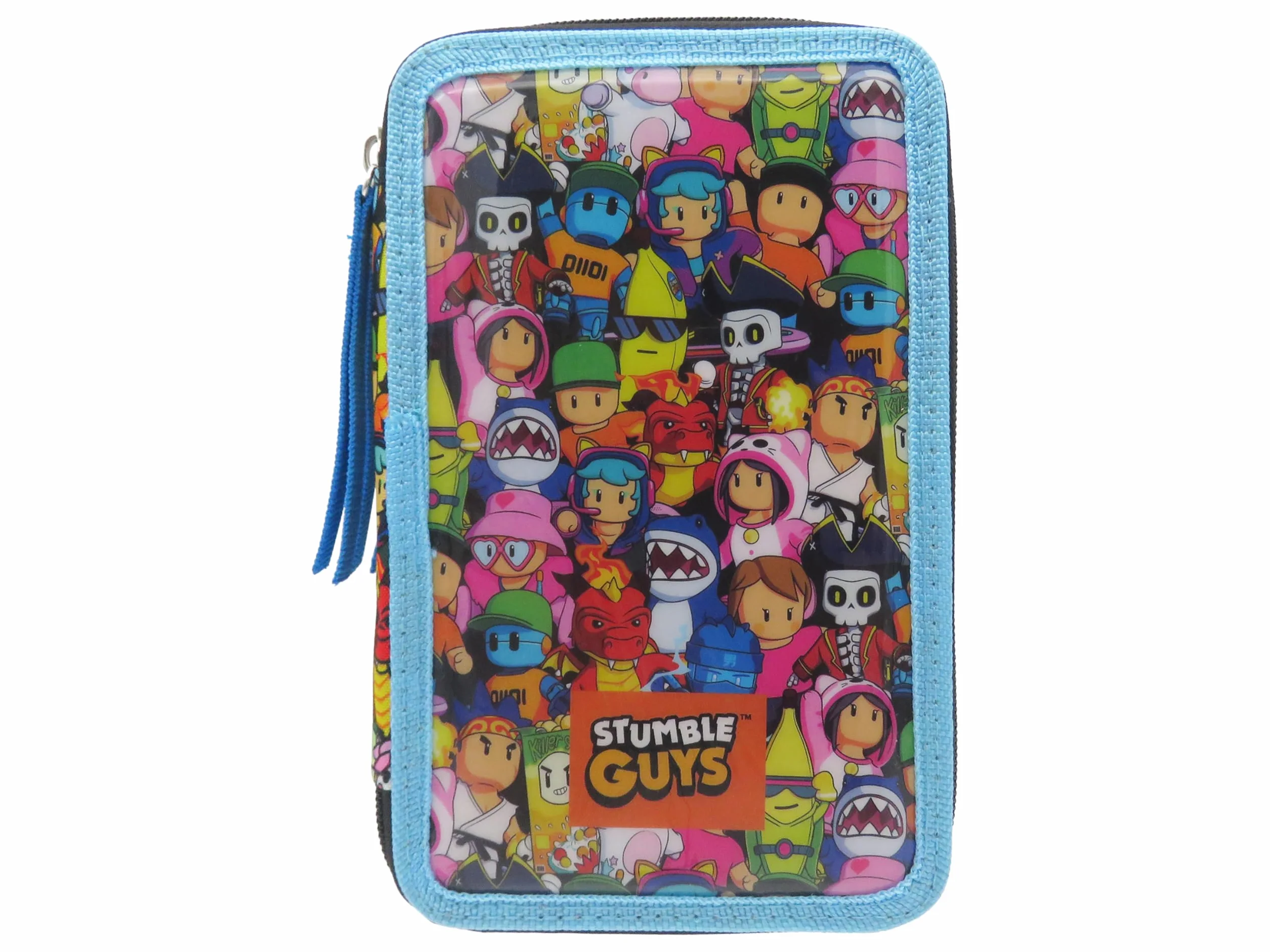 CYPBRANDS Stumble Guys astuccio a 3 scomparti licenza ufficiale per ragazzi e ragazze