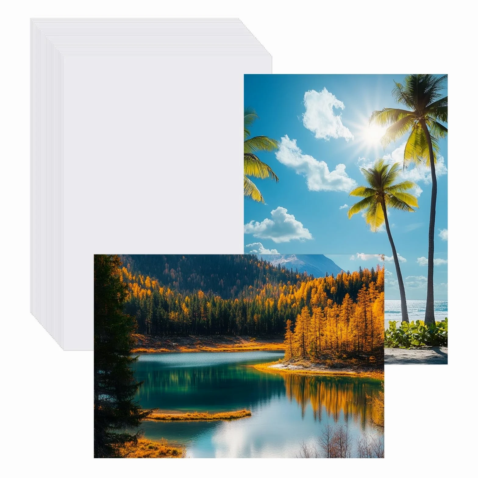 MECCANIXITY 100 fogli di carta fotografica lucida, 15,2 x 20,3 cm, 240 g/m², per stampanti a getto d'inchiostro, per realizzare immagini e biglietti di auguri