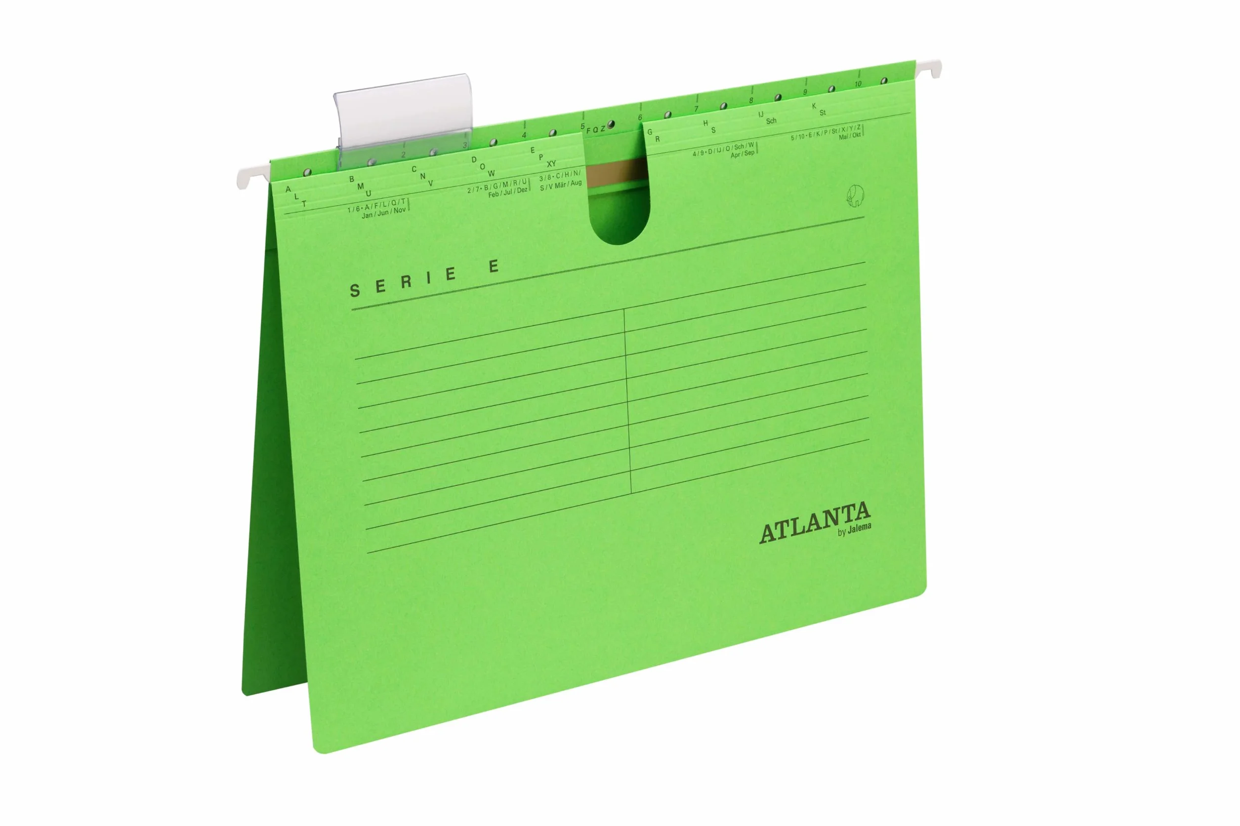 Jalema 2655814500 Atlanta Serie E - Cartella sospesa in formato A4, 25 pezzi, colore: Verde