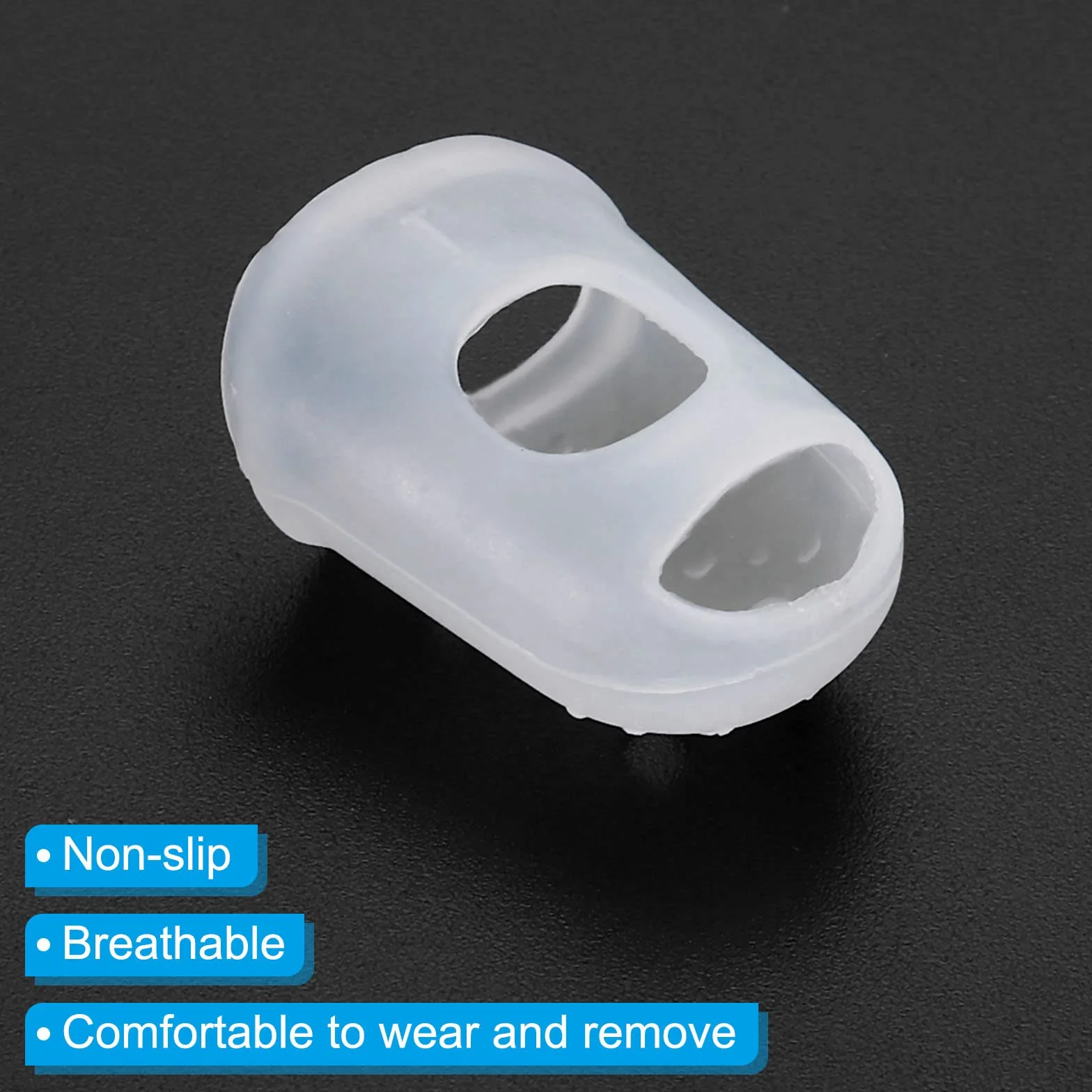 PATIKIL 0.71 Calci Gomma Dita Punte 15pz Silicone Polpastrelli Protezione Copritastiera Ditale per Chitarra