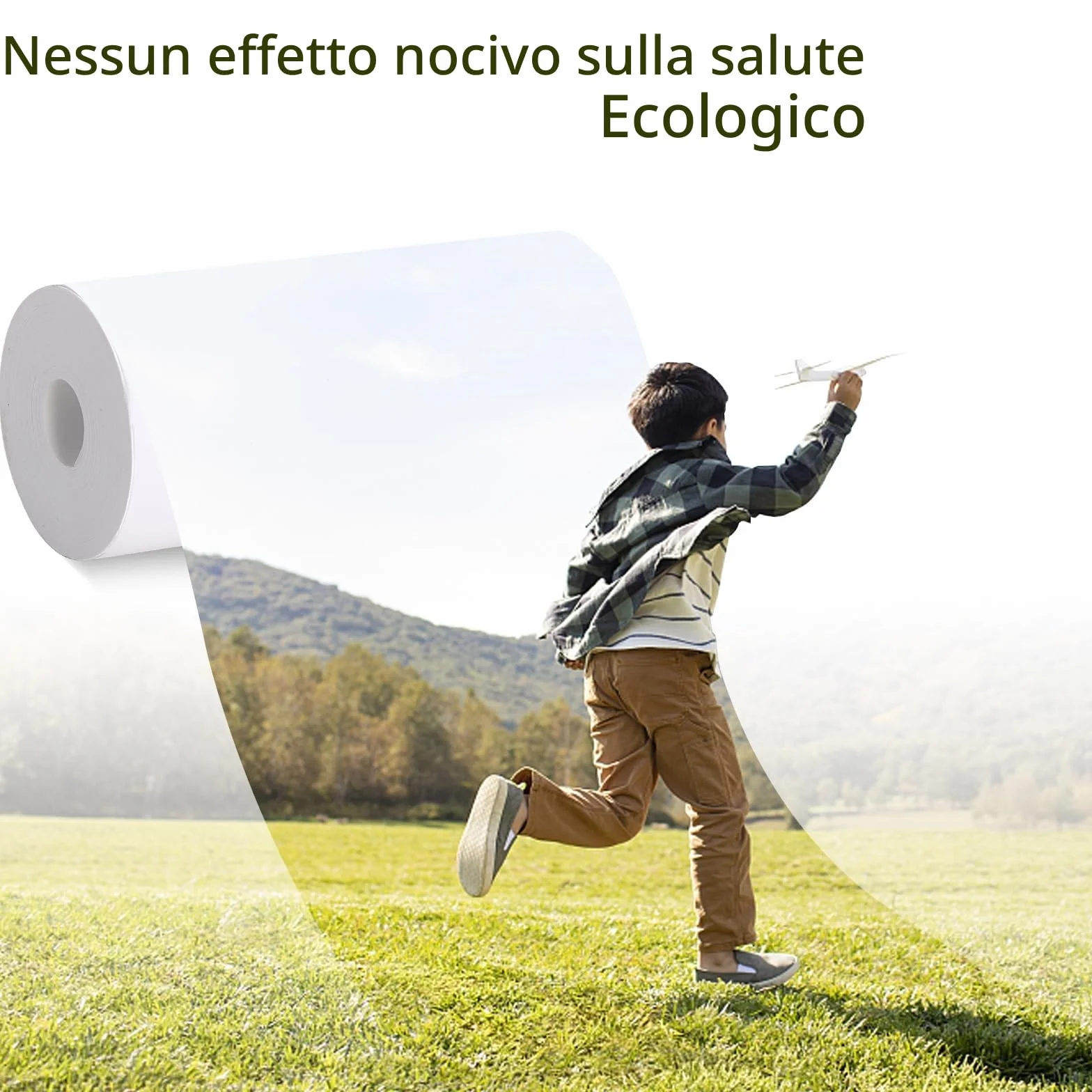 Carta termica per bambini macchine fotografiche istantanee 10 rotoli, zero inchiostro