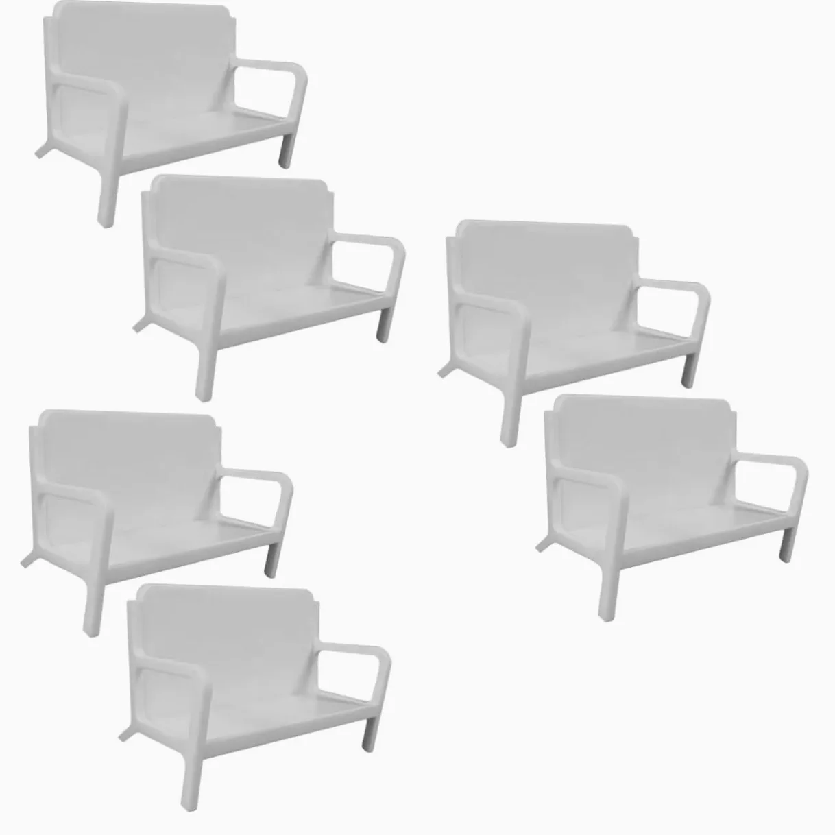 HOMSFOU 3 Set Porta Biglietti Da Visita Titolari Display Organizzatore Saluto In Piedi Titolare Della Carta Dell'ufficio Porta Carte Da Esposizione Abs Bianca 2 Pezzi * 3