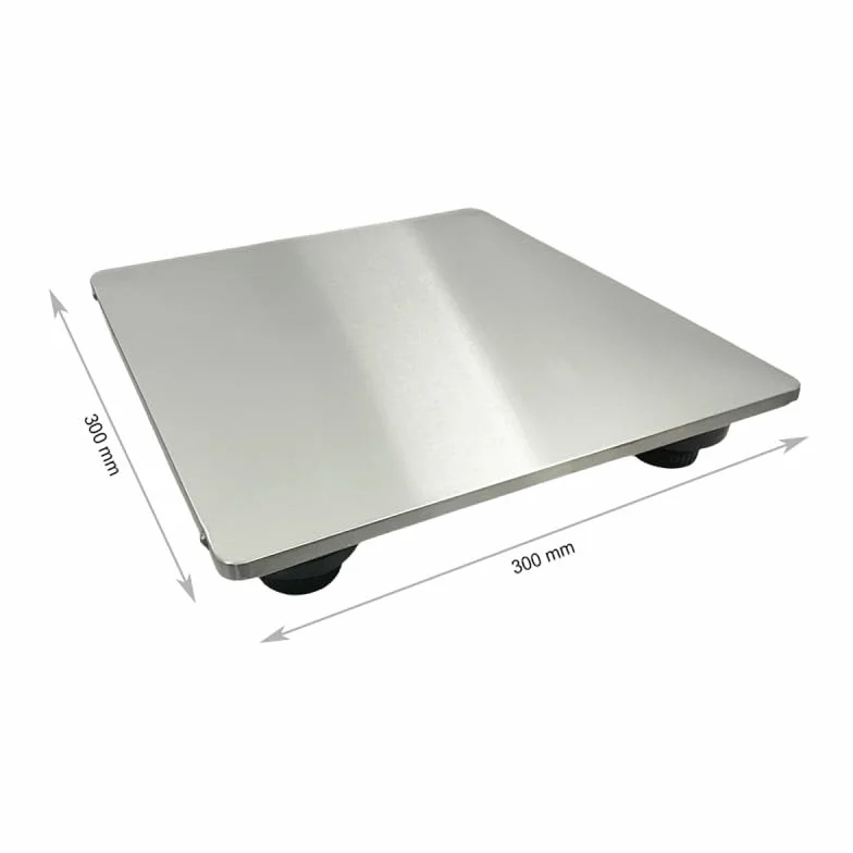 Pesa pacchetto mobile professionale, 150 kg, vassoio in acciaio