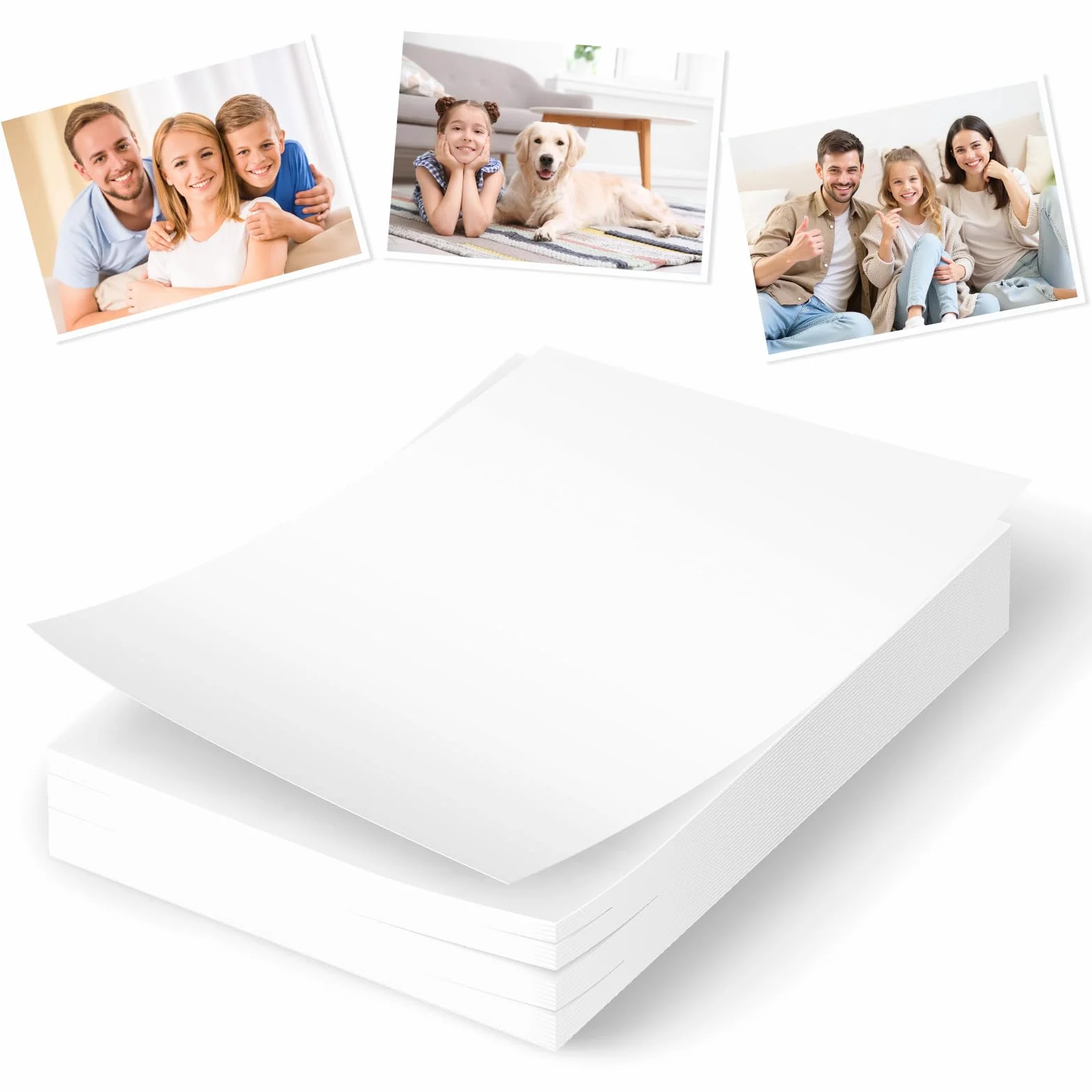 Carta fotografica lucida A4 200g/m² impermeabile asciugatura rapida 50 fogli per stampanti a getto d'inchiostro