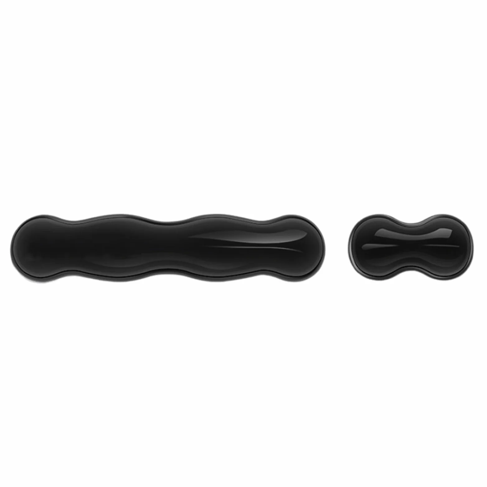La coppia di poggiapolsi in gel rinfrescante for tastiera e l'uso del poggiapolsi ergonomico aumentano il comfort in ufficio
