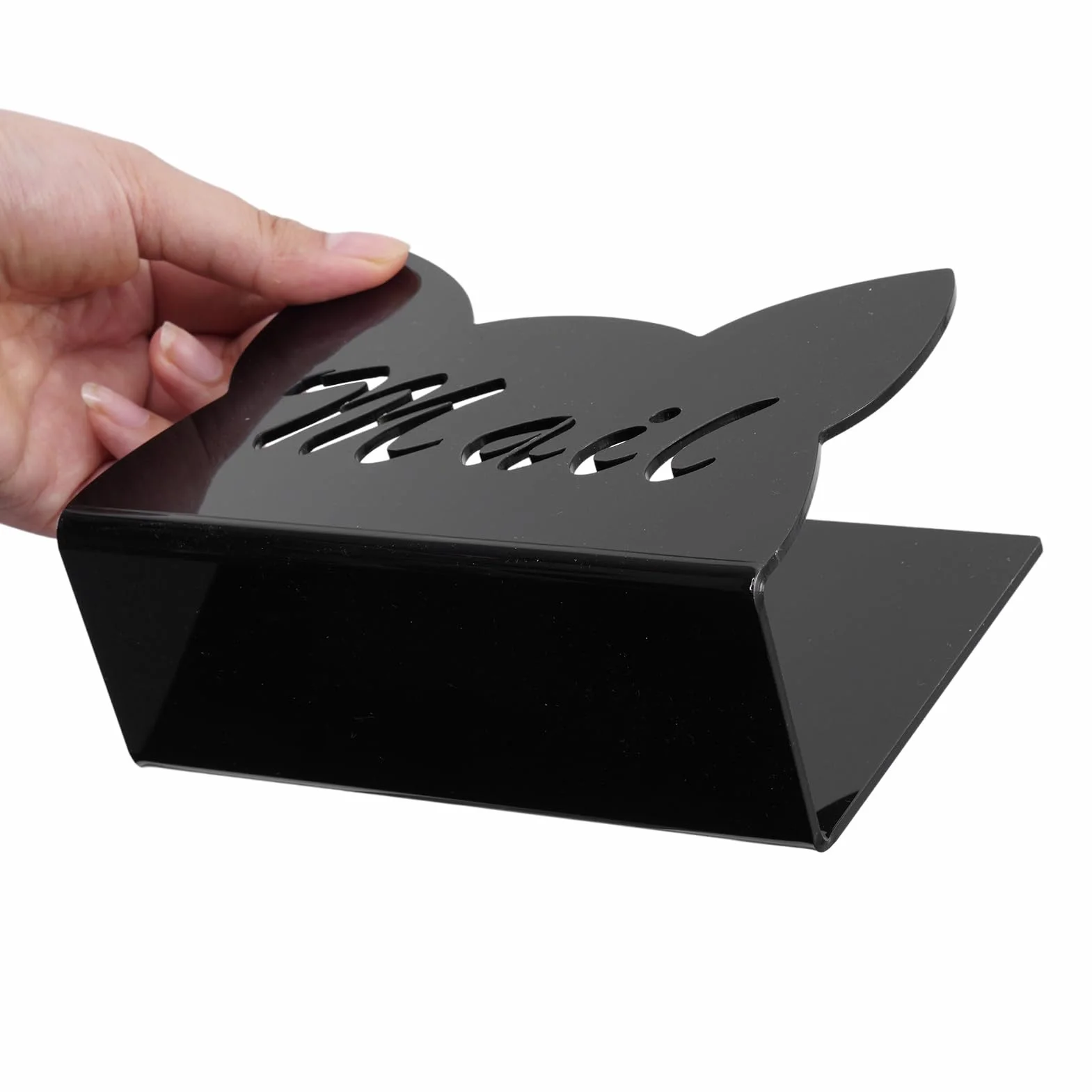 Clear Acrylic Mail Organizer Envelope Holder Postcard Sorter Compact Desk Stand 1 Pack 5.91 x 2.36 x 3.94 pollici