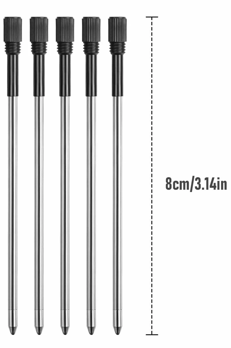 Ricariche per penne a sfera 8,1 cm 5 x INCHIOSTRO NERO