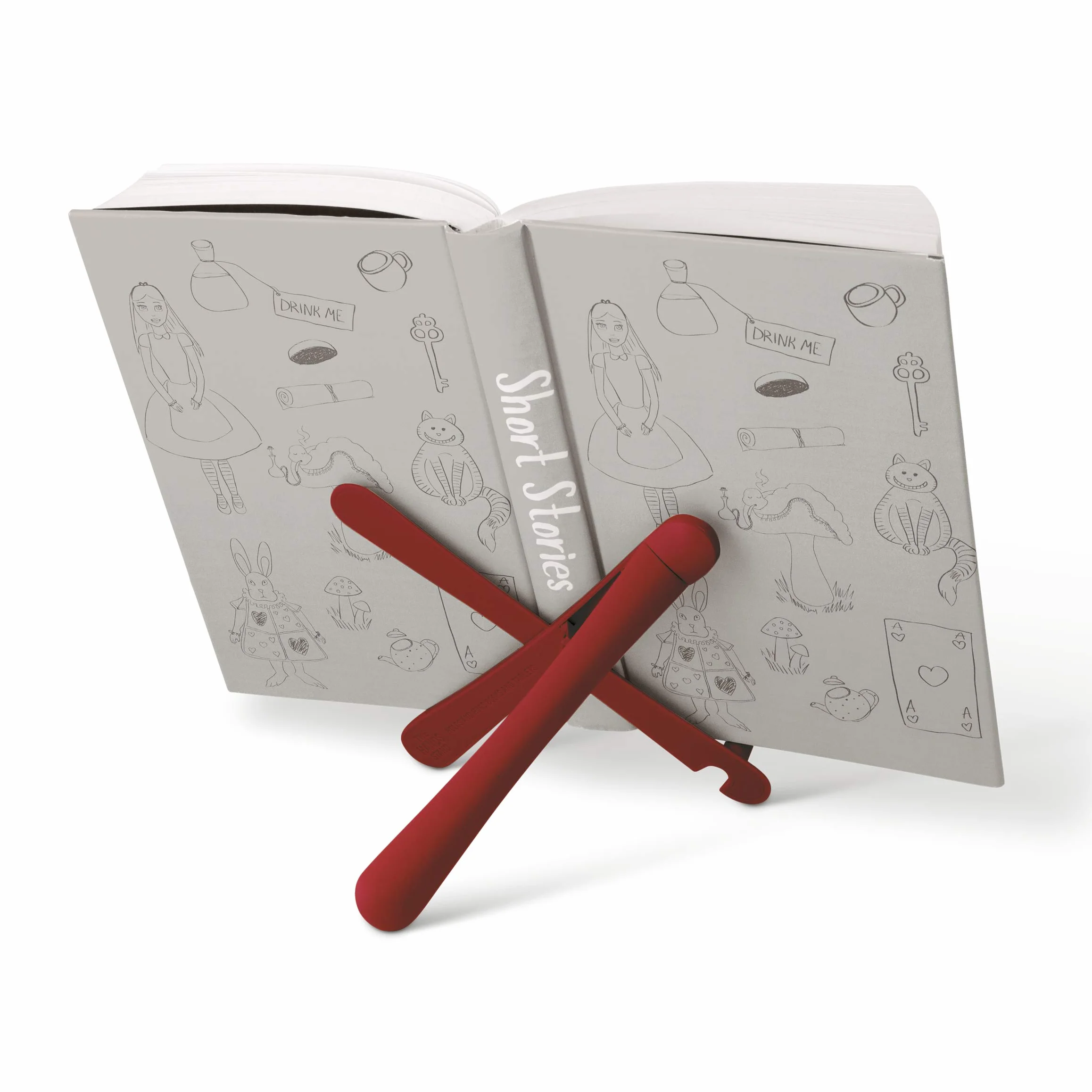IF The Hands Stand Hands Free Reading Tablet Book Holder Scarlet