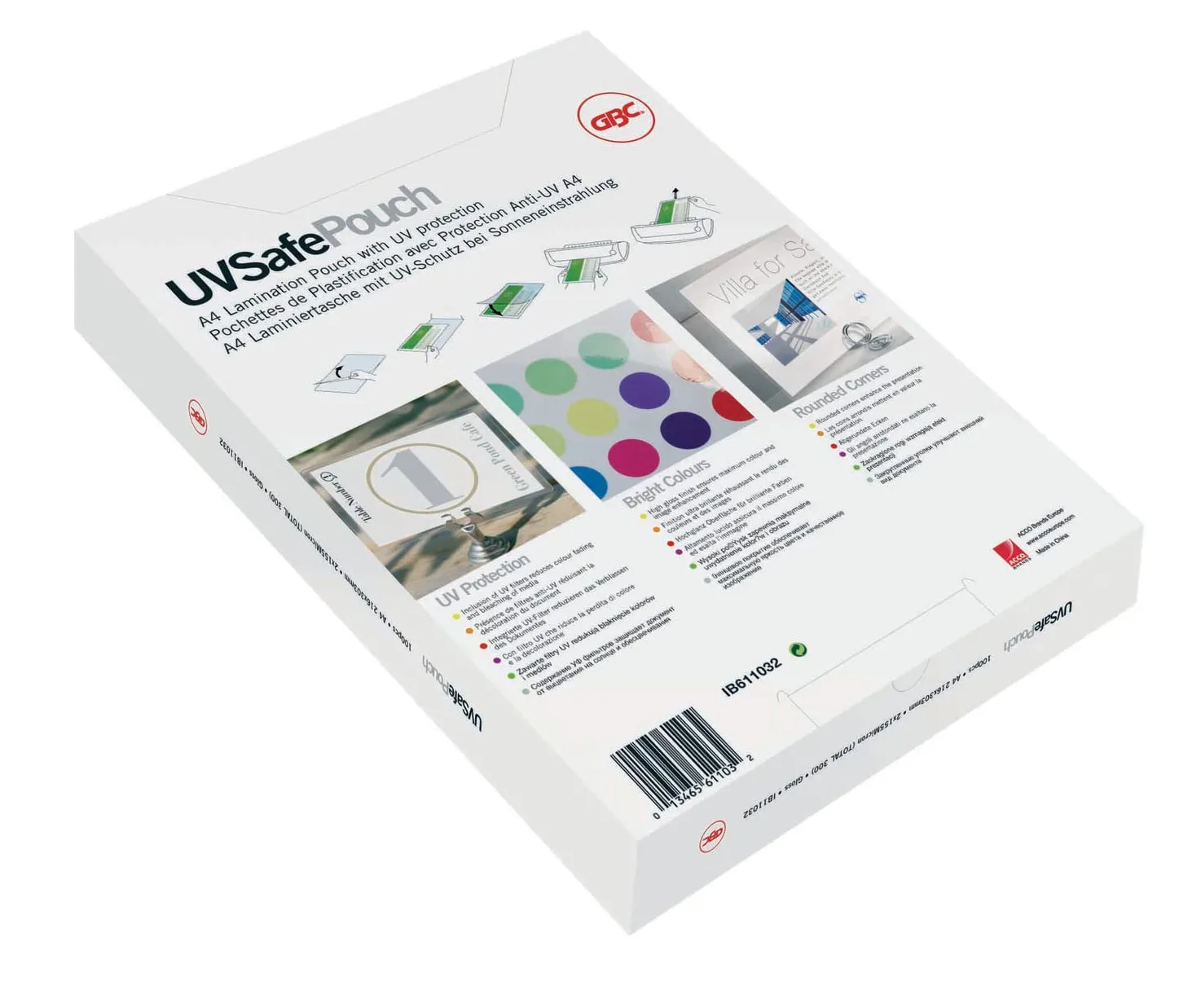 GBC Pouches A4 anti UV 150mic 100pz - Lucido - IB611032