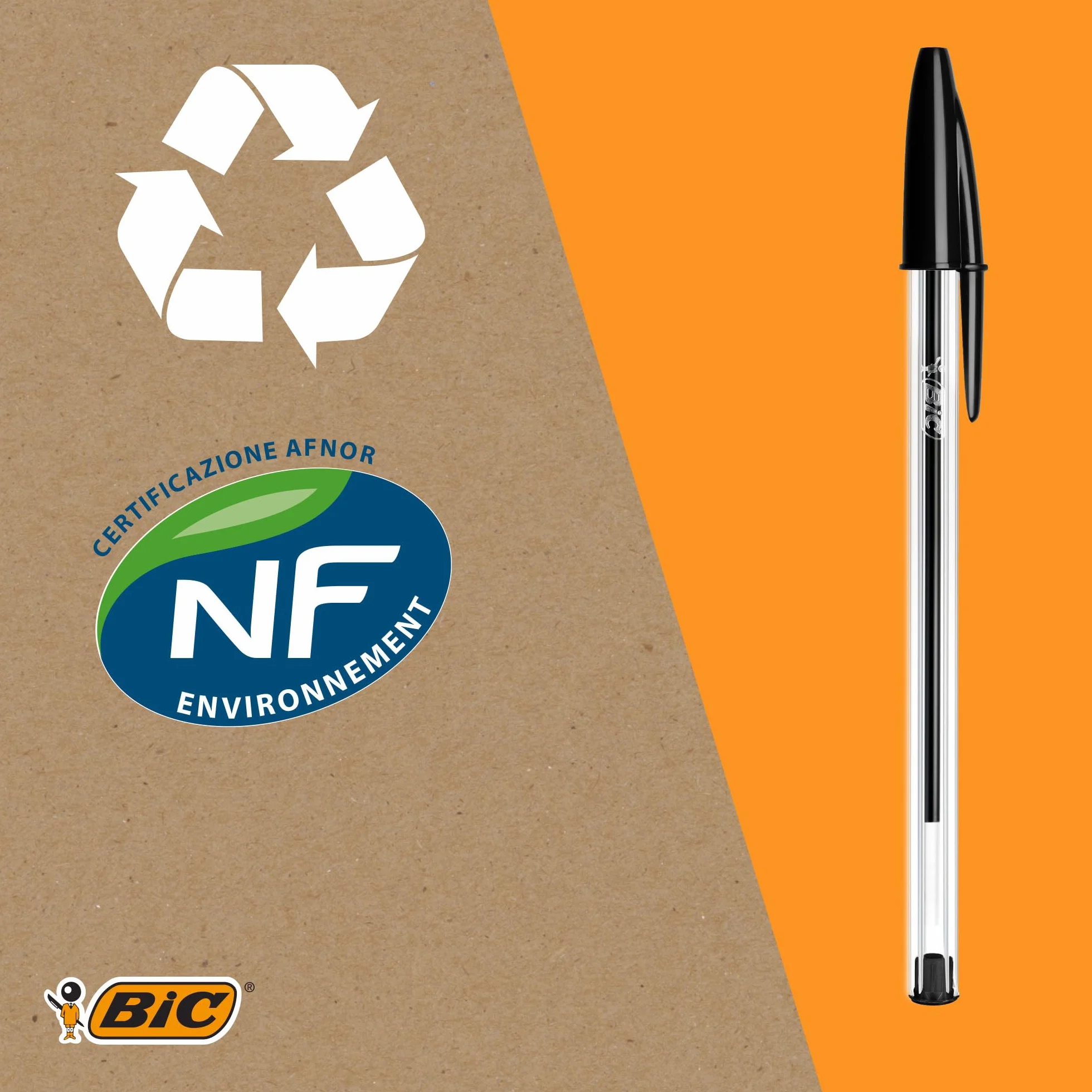 BIC Cristal Original Penne Blu a Sfera 1 mm Confezione 50