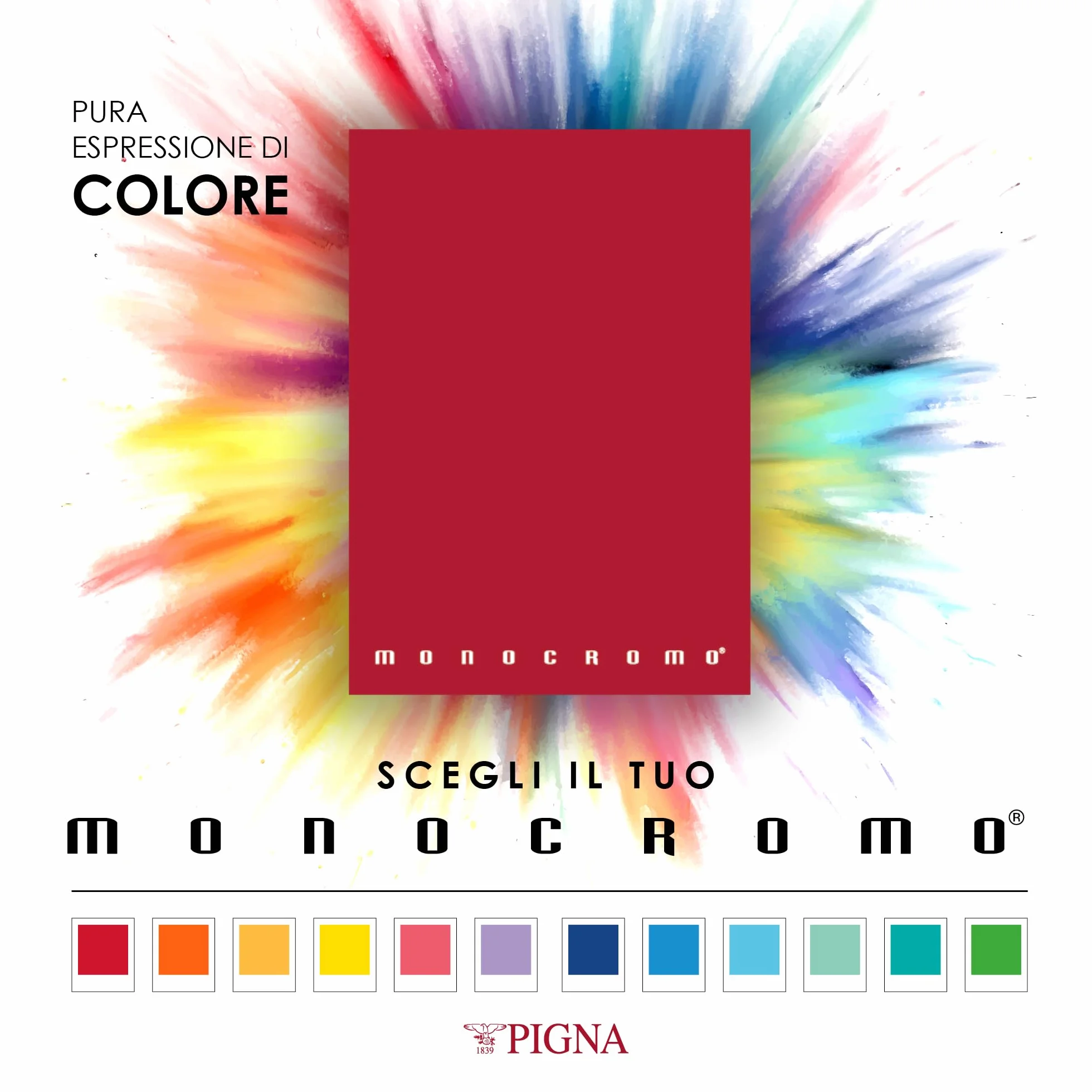 Pigna Quaderni Monocromo Assortiti A5 80 g/m² 10 unità 40 fogli