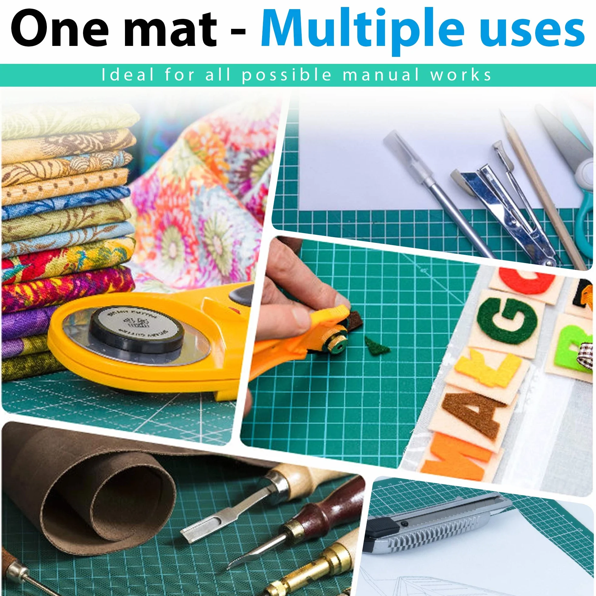 La Manuli Tappetino Da Taglio Autoguarigione A1 90x60 cm 5 Strati Cutting Mat Patchwork Cucito