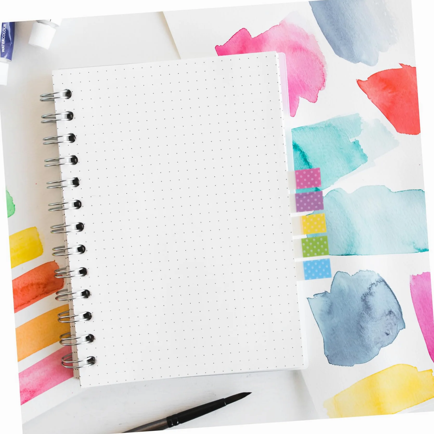 HOMSFOU 4 Set Blocchetti Adesivi Colorati Per Marker Adesivi Per Libri E Ufficio Leggeri E Pratici Per Studenti E Organizzazione Pagine 6 Confezioni*4