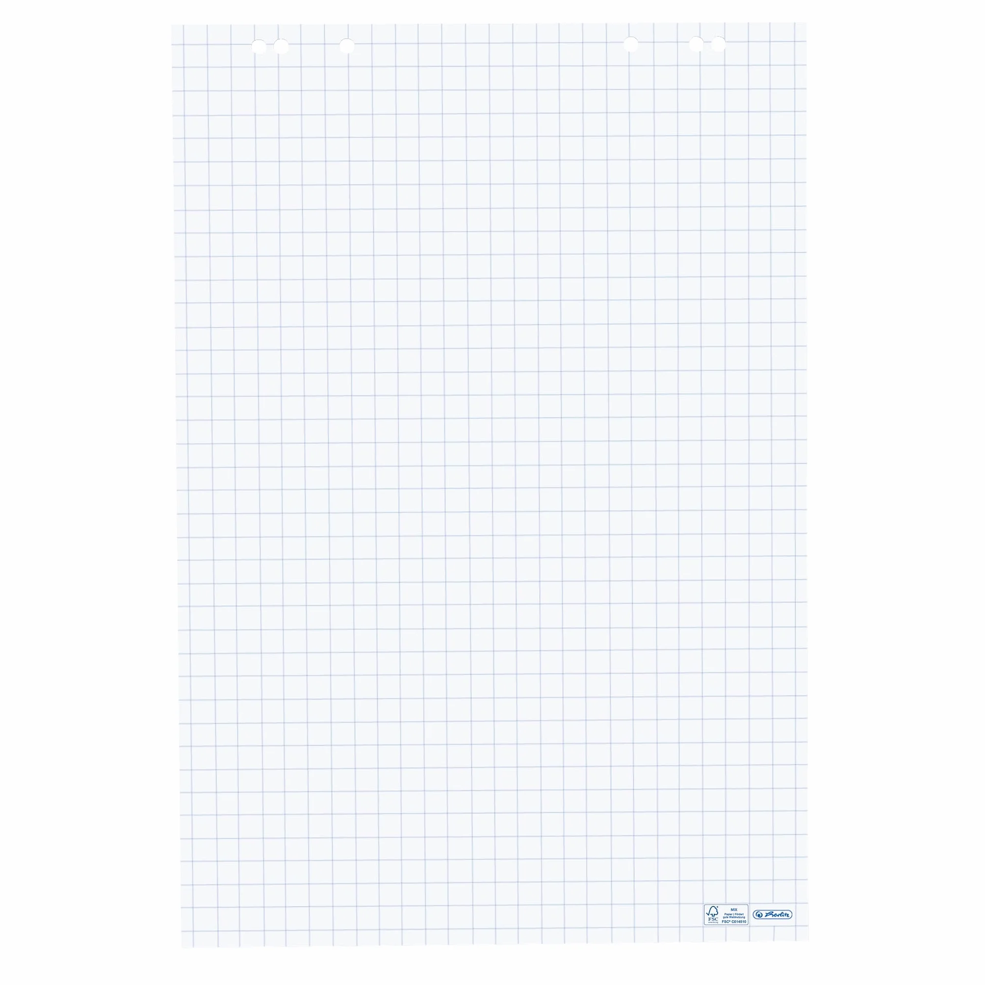 Herlitz Carta Riciclata a Quadretti per Lavagna a Fogli Mobili 68 x 99 cm 5 Pezzi