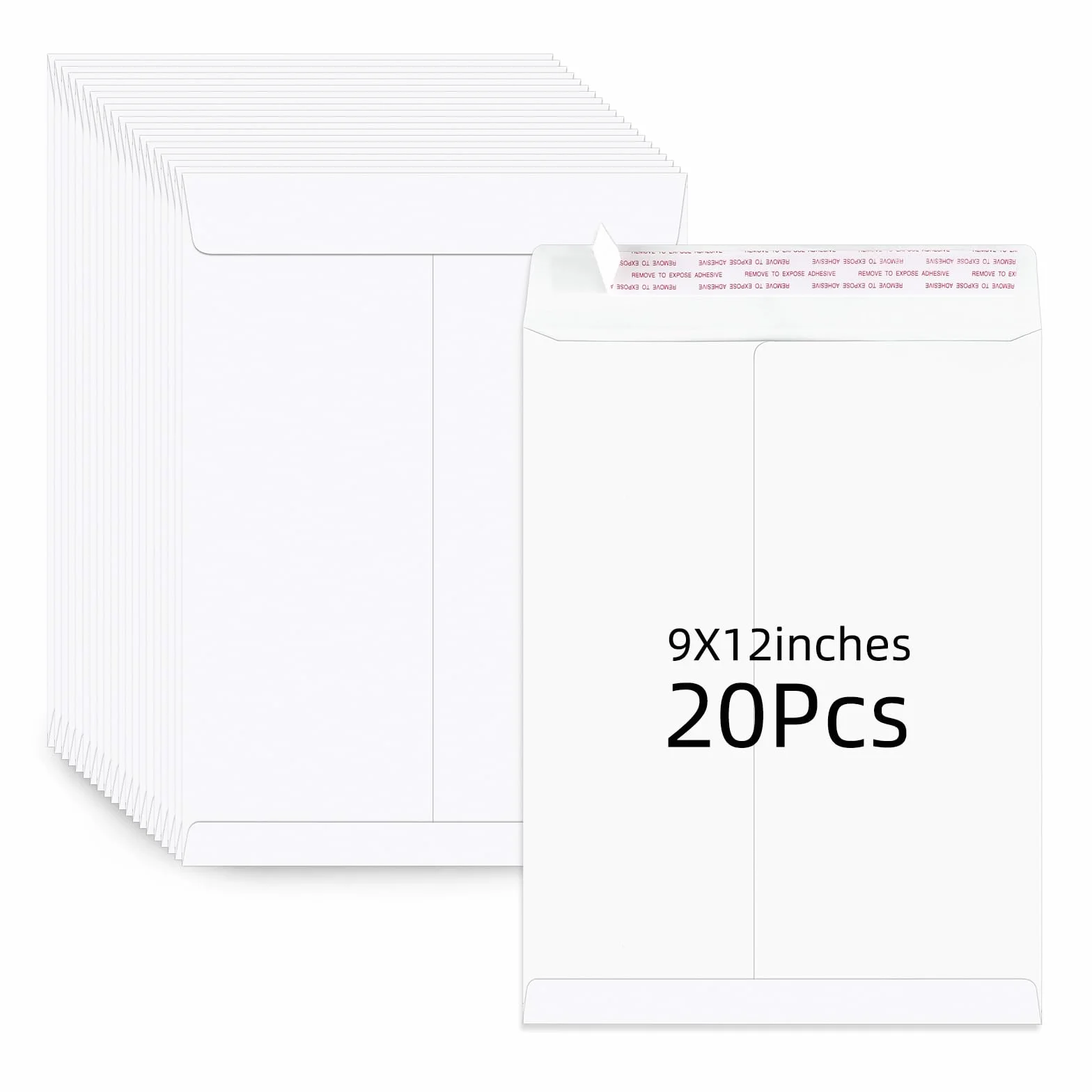 Buste postali autosigillanti 22,7 x 30,5 cm, bianche, 12,7 kg, per ufficio e casa