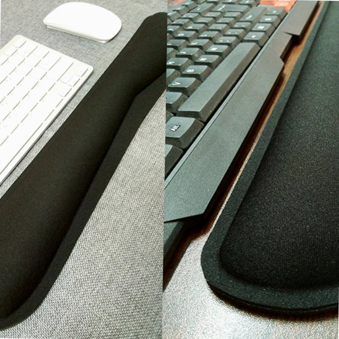 NUOBESTY Poggiapolsi in Memory Foam - Supporto Lento Per Tastiera E Mouse Comodo Per Lufficio E La Casa