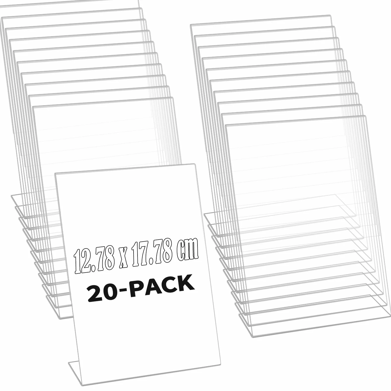 Supporto in acrilico, 12,78 x 17,78 cm (20 pezzi)
