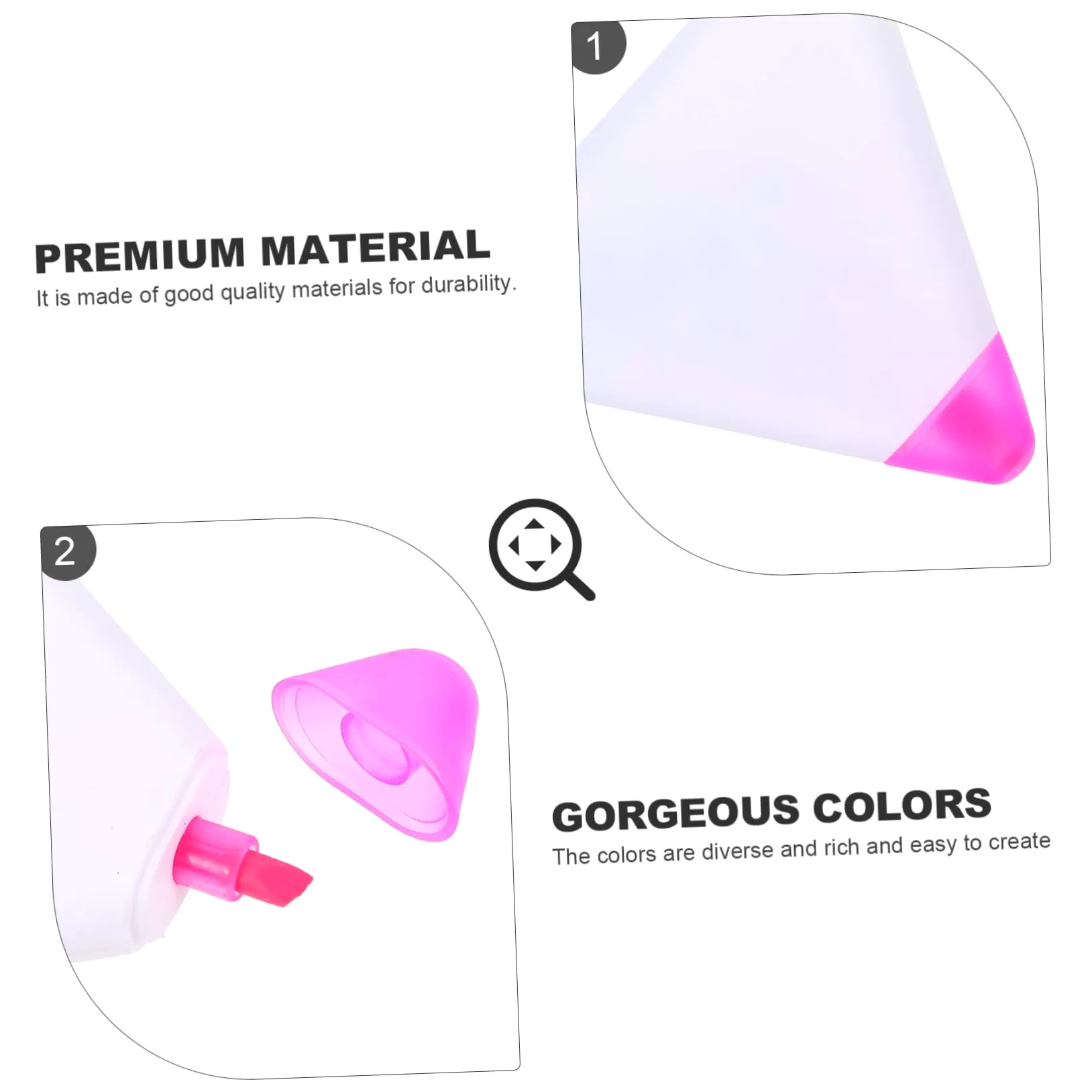 Gadpiparty 5 Set Evidenziatore Penna Fluorescente Pennarelli Fluorescenti Pennarelli i Per Scrittura Evidenziatori Triangolari Triangolari 5 pezzi*5