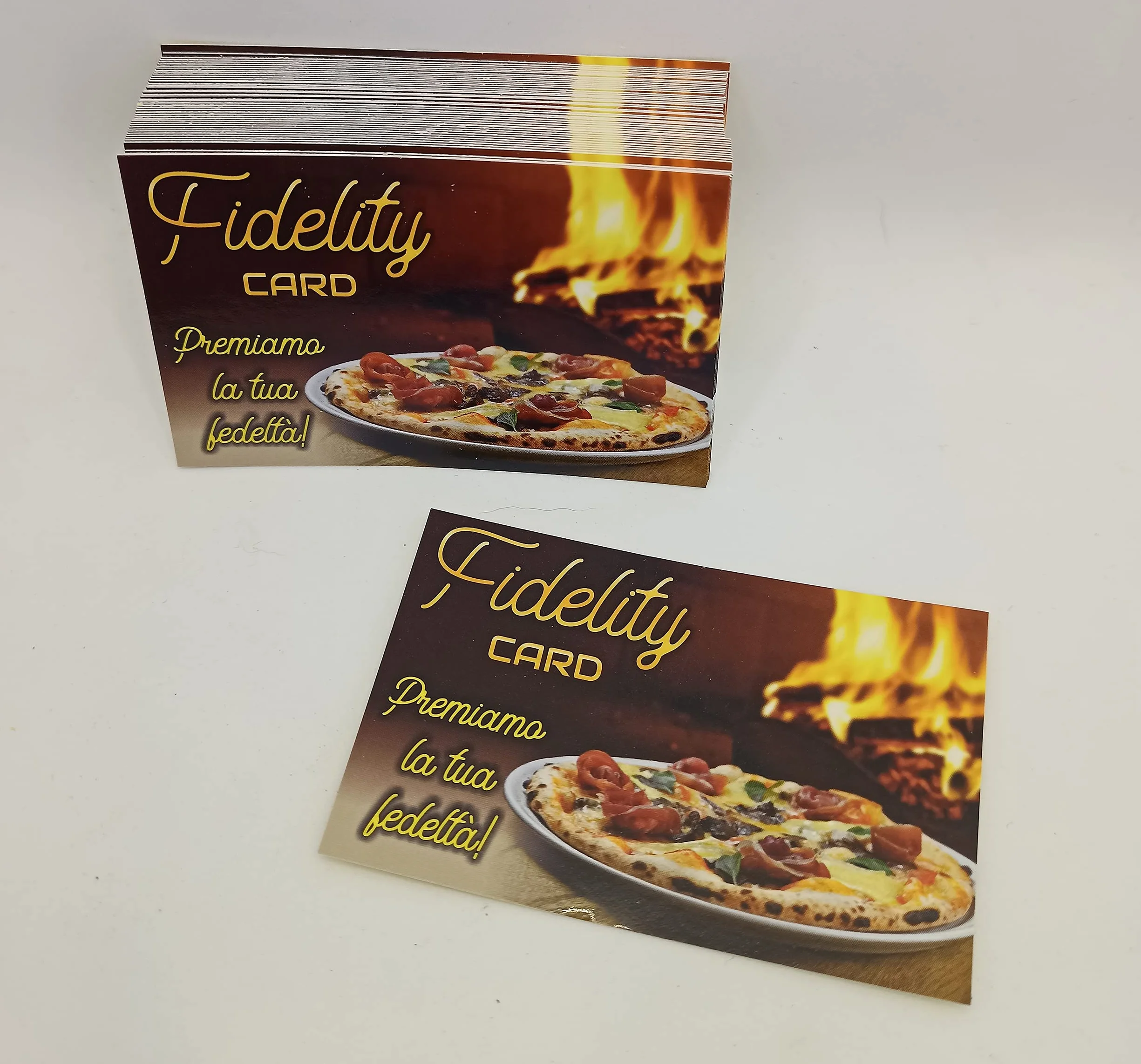 GHIBLI Tessere Fedeltà Pizzeria 10 Caselle Timbrare Fidelity Card Pizza Omaggio Carte Punti 10 Pizze Gratis