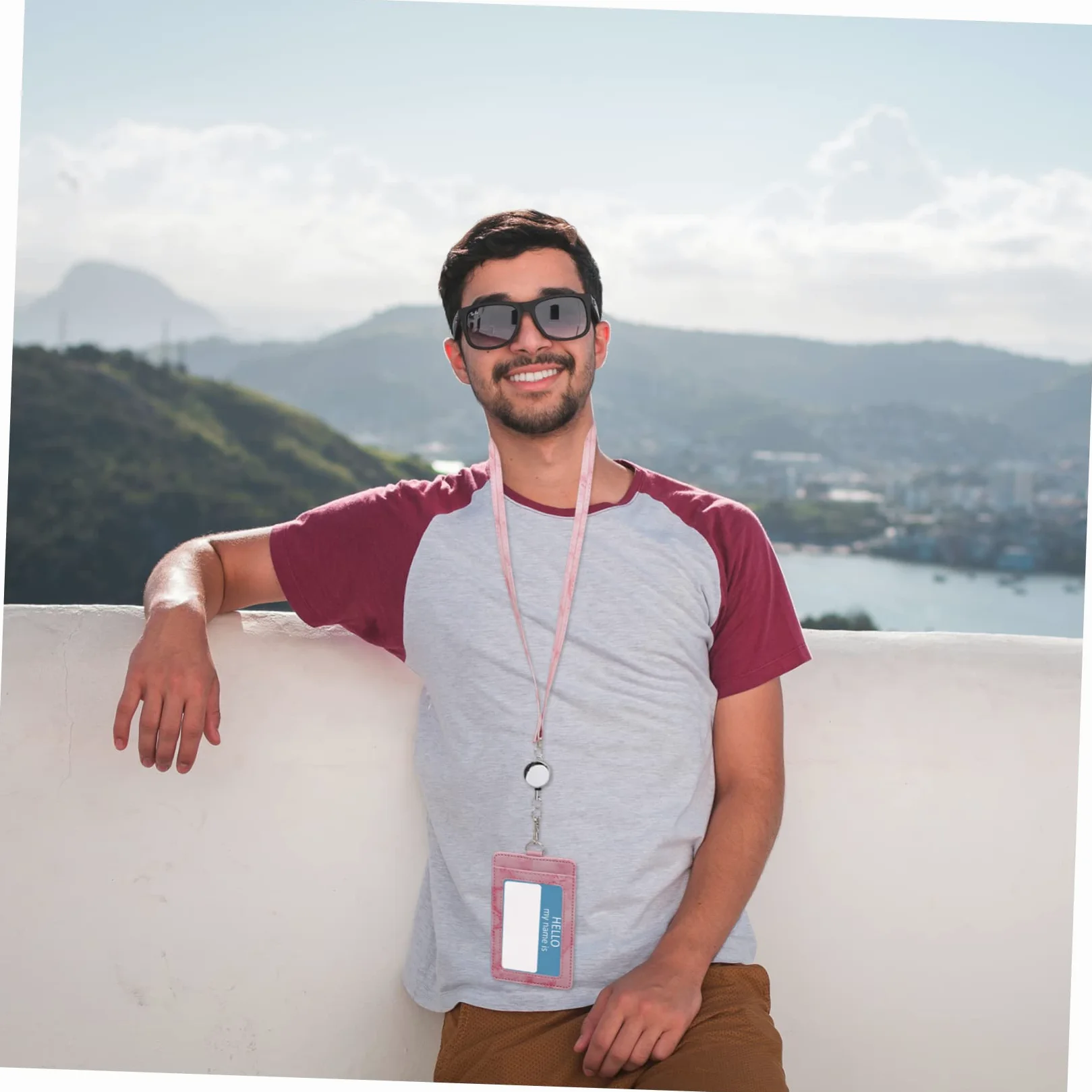 STOBOK 5sets Porta Badge Con Laccetto Copertura Id Retrattile Trasparente Per Lavoro Scuola e Eventi Di Ottimo Per Carte Di Identità Pass e Badge Professionali