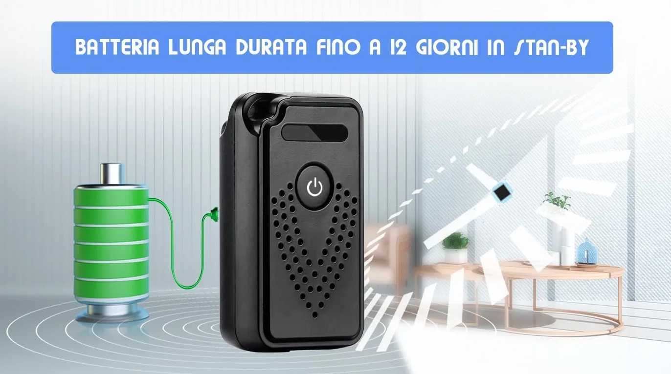Registratore Vocale Digitale Professionale con Controllo Remoto via Wi-Fi e Trasferimento File a Distanza su smartphone (King Guard F1)