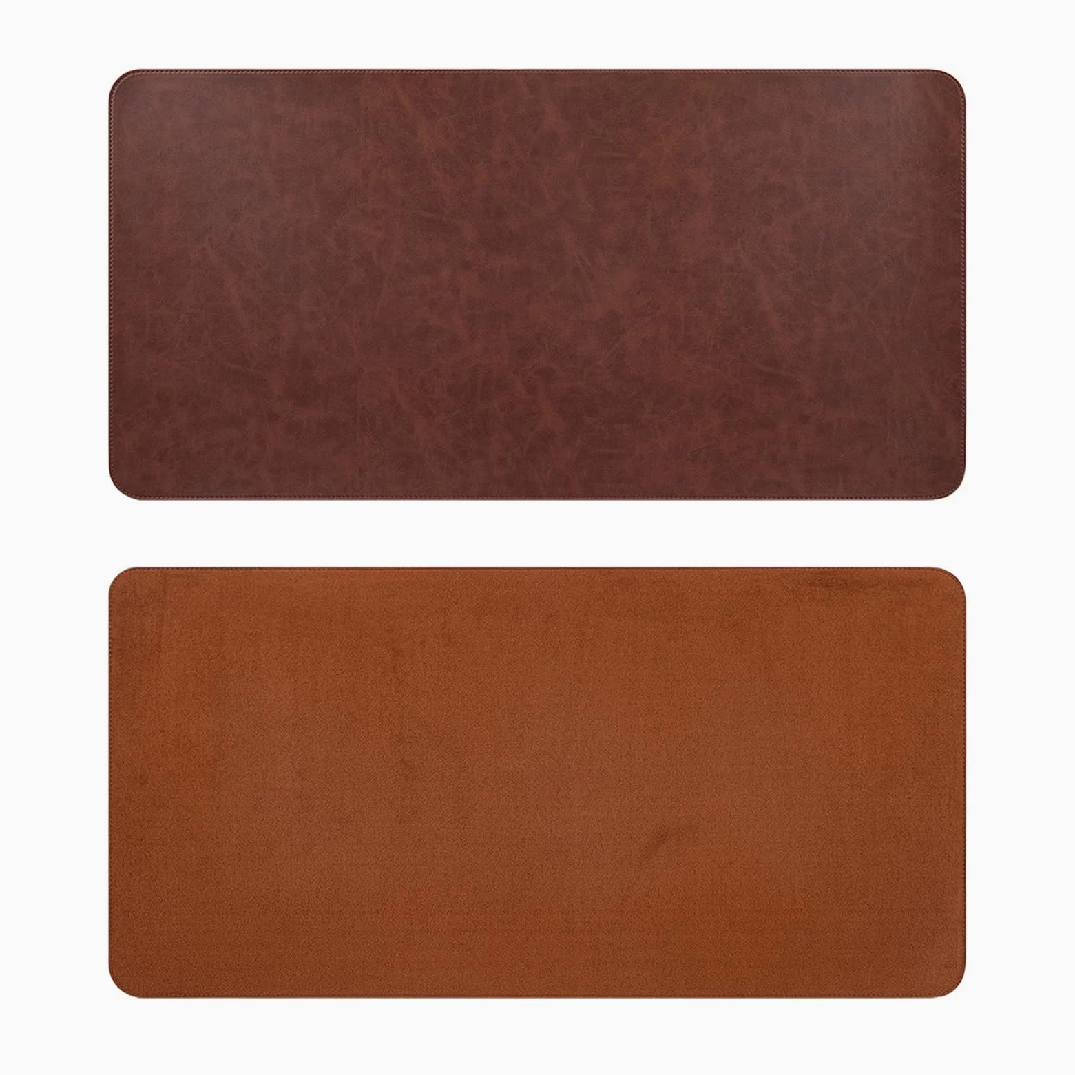 Lifup Sottomano da Scrivania in Similpelle Impermeabile, Tappetino per Scrivania, Tappetino Tastiera e Mouse, Scamosciata Antiscivolo per Ufficio Casa Decoro Marrone scuro 120 x 60 cm