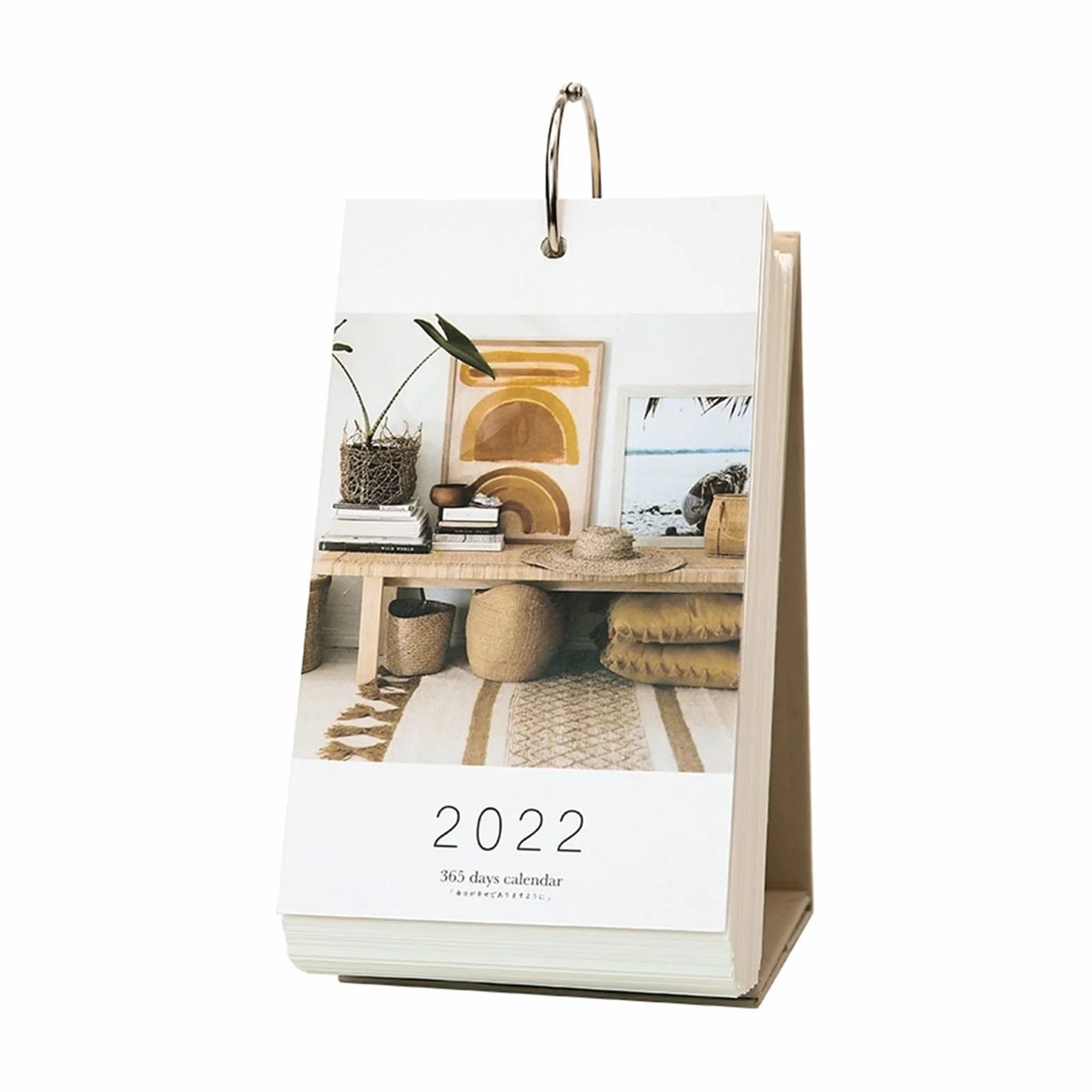 ZAW Calendario Calendario da Tavolo 2022 Cartolina Desktop Calendario Retro Stile letterario Stile dialogo Calendario Arredamento for la casa Decorazione (Color : Desktop Calendar)