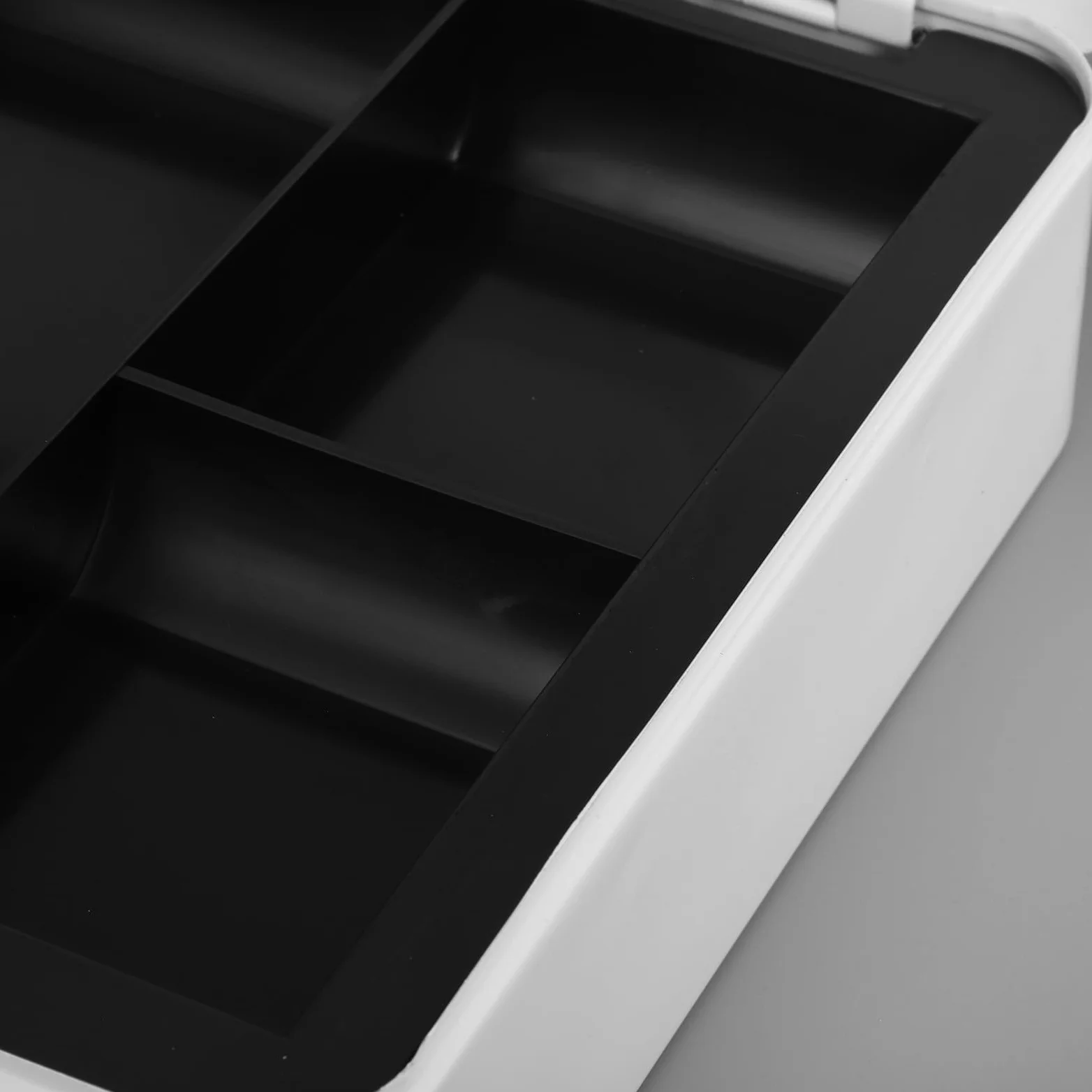 Tofficu Cassetta Portavalori Combinazione in Ferro Bianco, Capiente | Scomparto Protetto da Password, Gestione Ordinata del Contante, Finitura Elegante per Ufficio