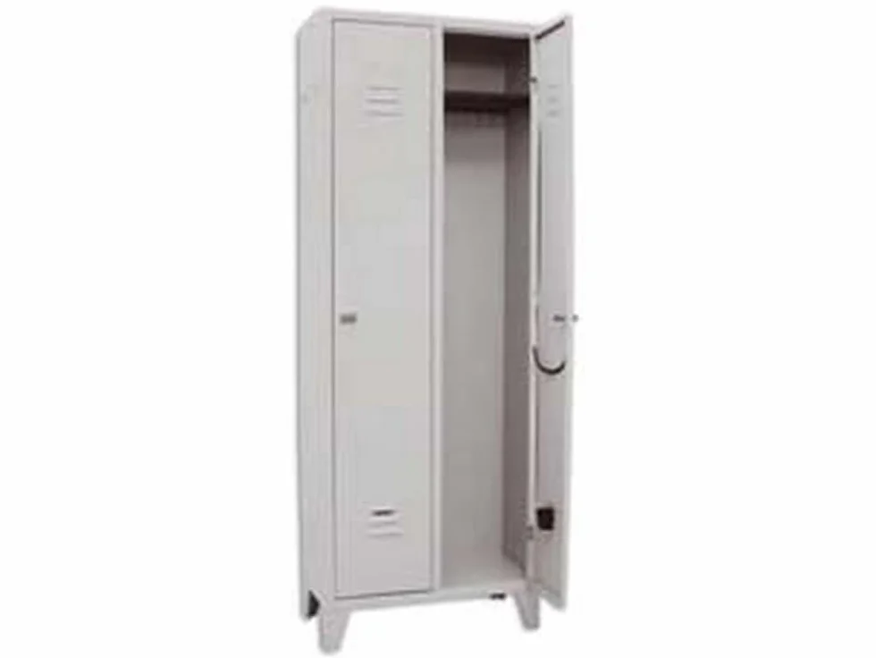 1PEZZO ARMADIO SPOGLIATOIO A DUE POSTI MONTATO - cm.66x33x180h.