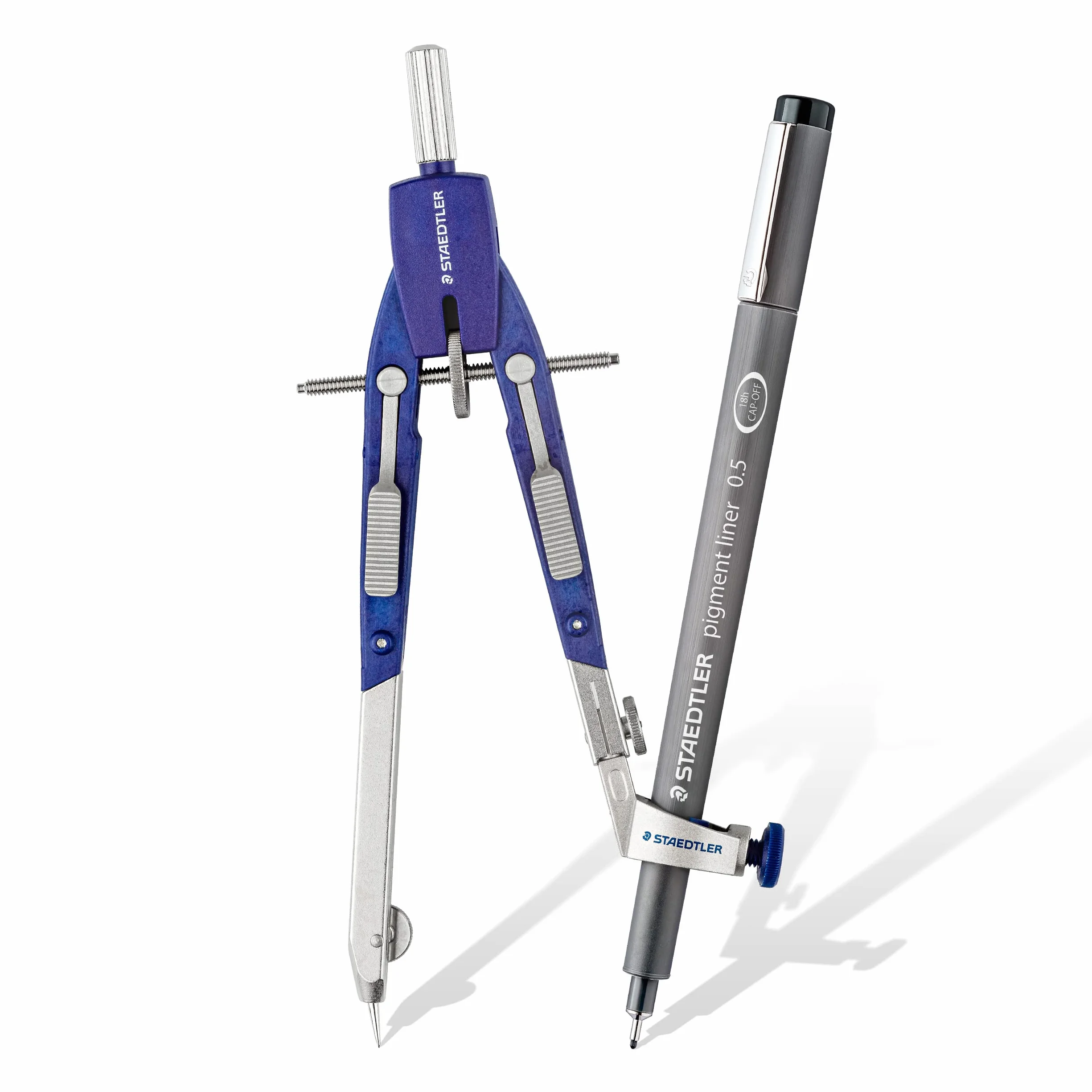 Staedtler Mars Comfort - Compasso Scuola Media Elementare e Superiore, Include Astuccio e Tubetto Mine, Ideale per Cancelleria Scuola Ufficio e Cartoleria - Materiale Scolastico e Cose per la Scuola