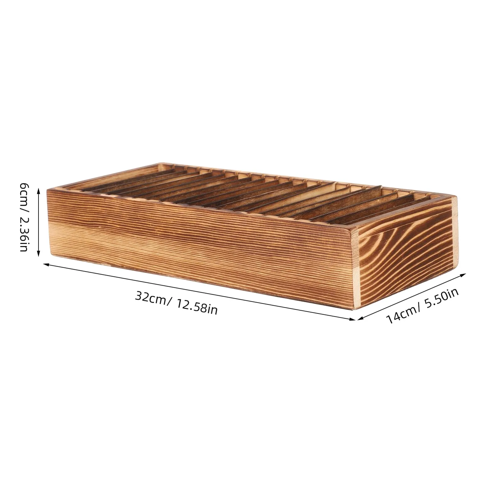 Mikikit Porta Biglietti da Visita in Legno con 20 Divisori Rimovibili Organizer da Scrivania Multifunzionale per Ufficio e Casa Scatola Porta Carte di Credito Portatile per Donna e Uomo