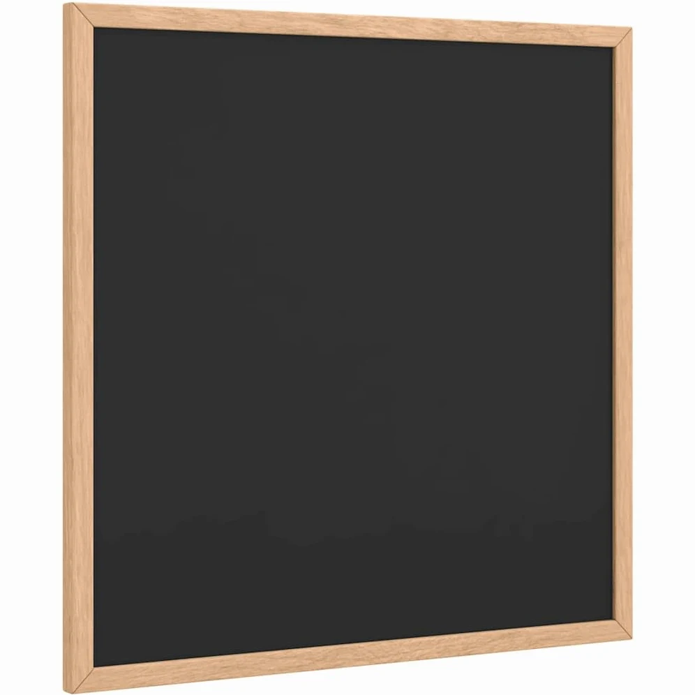 Rantry Arredo Lavagna con Cornice in Legno Massello di Pino Nero 40x40 cm, Mobilia Arredo Mobili da Interni per Camera da Letto Soggiorno Ufficio