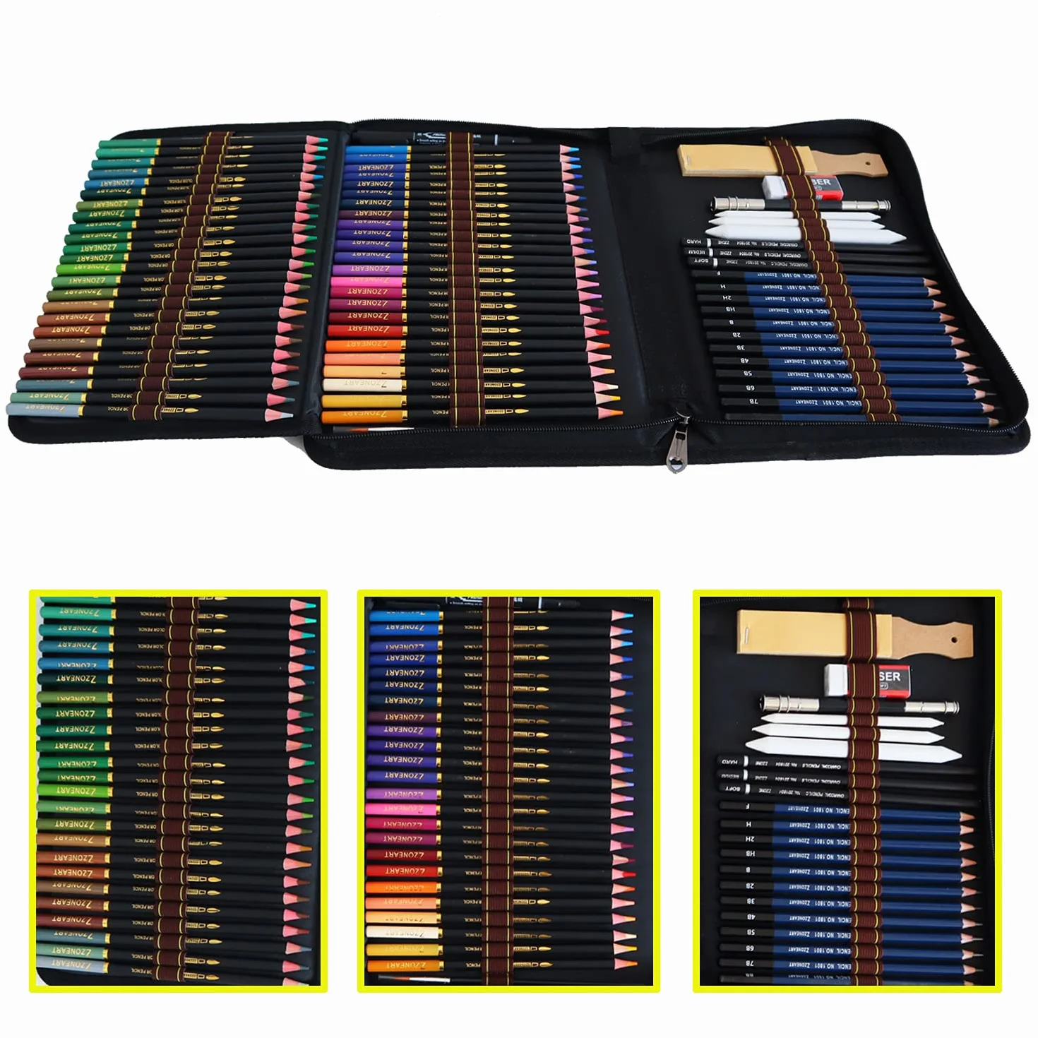 Matite Colorate Acquarellabili per Adulti, Disegno e Schizzi Artistico 72 Pezzi