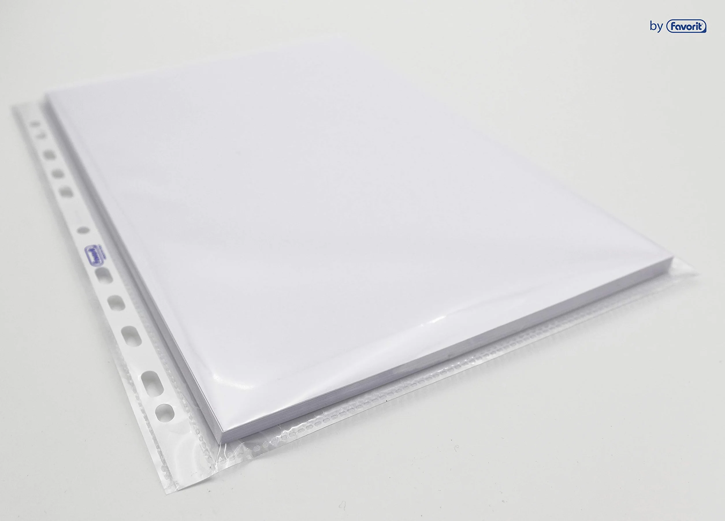 Favorit Buste Perforate Lucide 22 x 30 cm 100 Pezzi Trasparenti