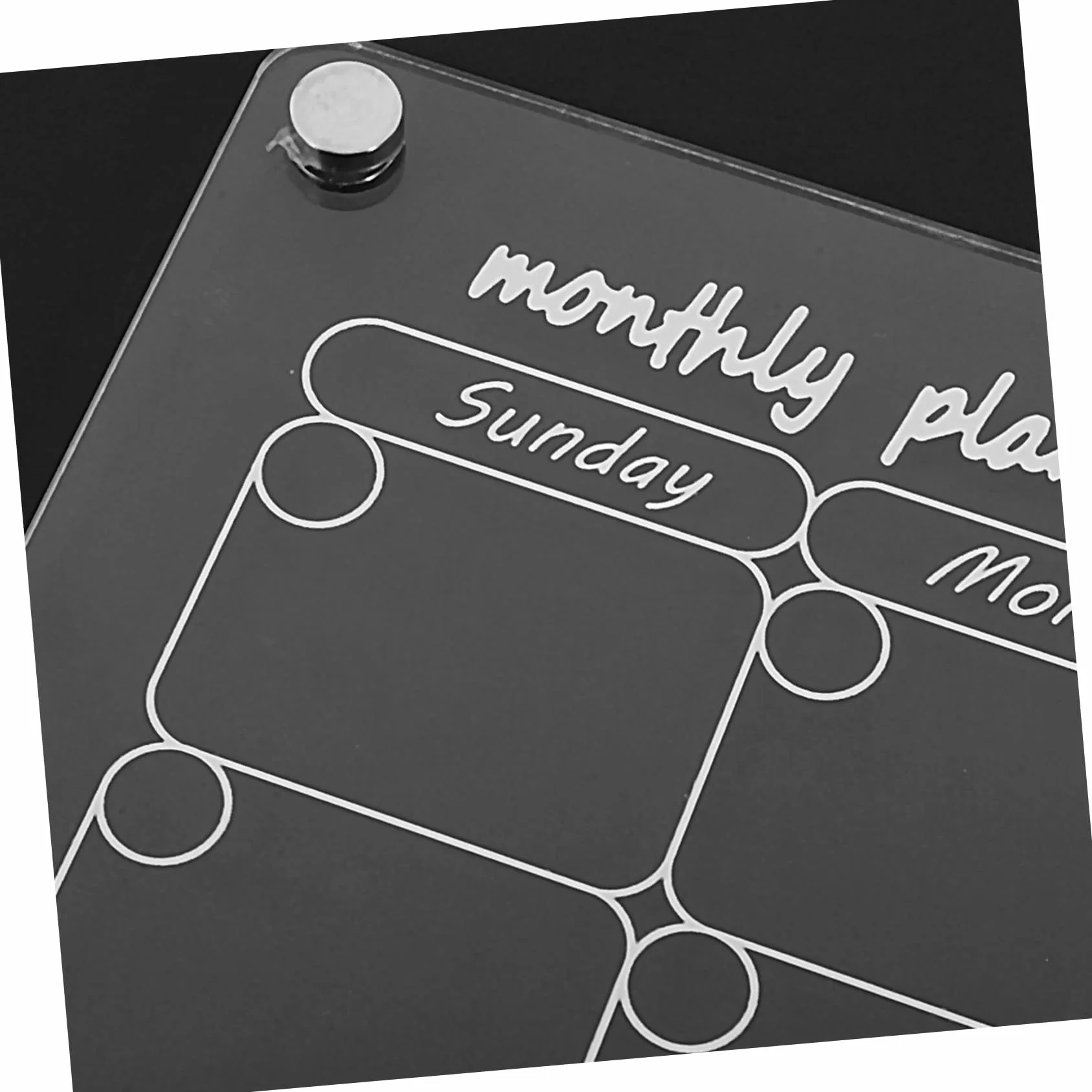 Calendario Magnetico Cancellabile a Secco per Frigorifero Set Completo con Lavagna Settimanale Mensile Trasparente Planner Pasti con Pennelli e Magneti Resistenti per Cucina