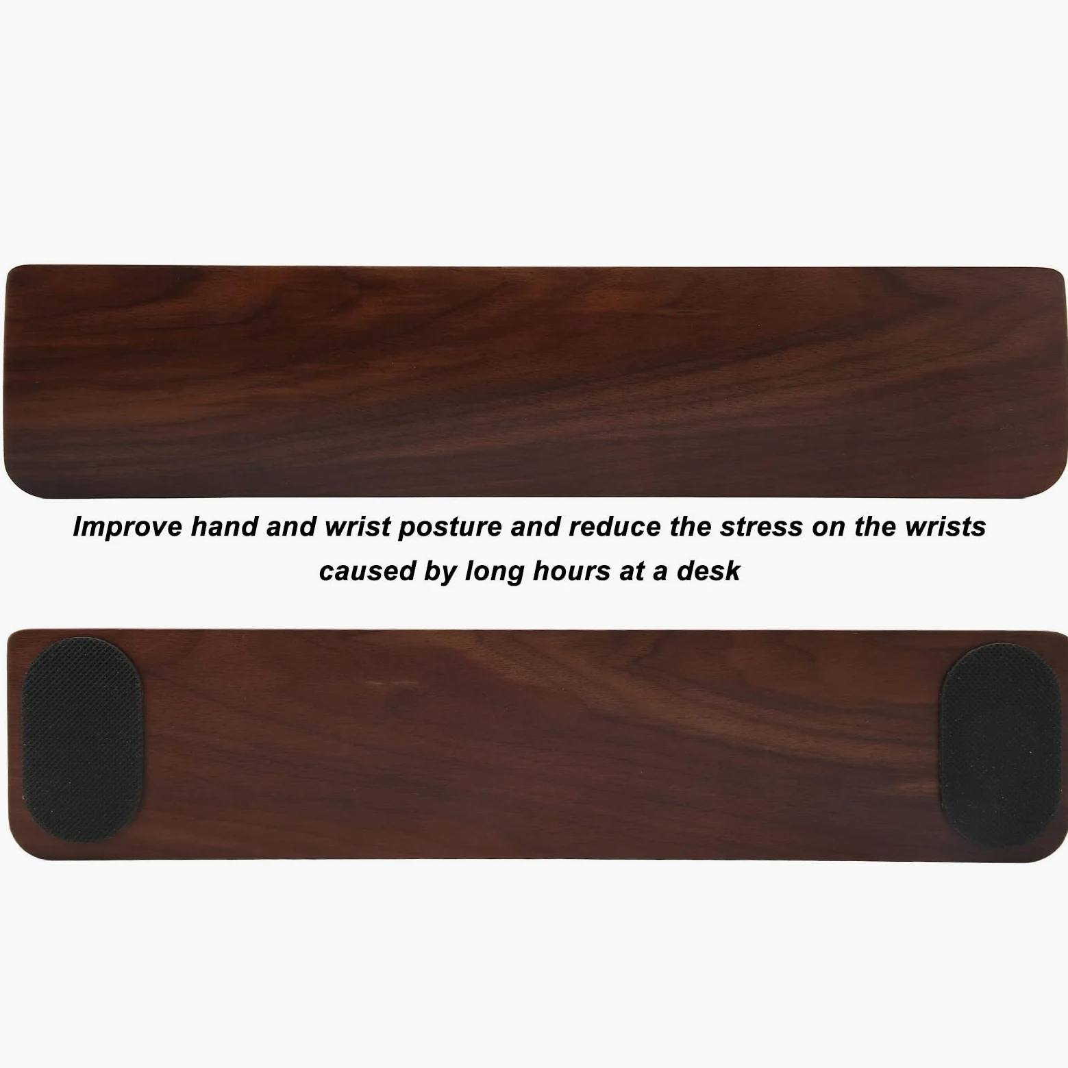Poggiapolsi per poggiapolsi per tastiera, poggiapolsi in legno, poggiapolsi per mano in legno per giocatori programmatori lavoratori scrittori editori (87 Keys L360mm)