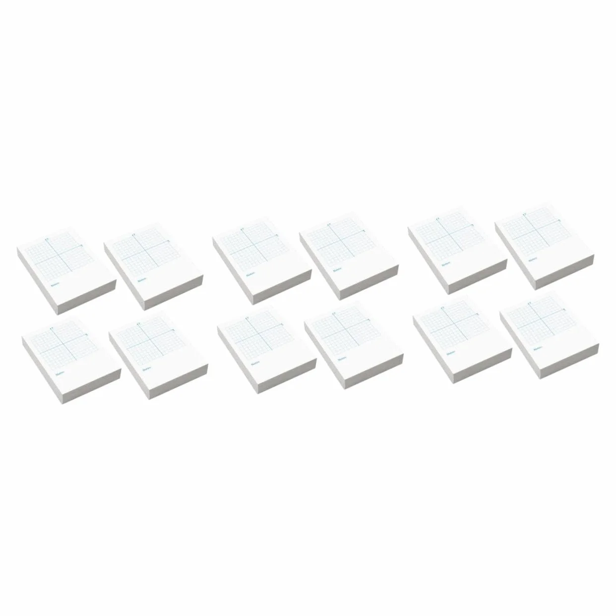 Housoutil 3 Pezzi Libro di esercizi di numeri disegno Taccuino alto matematica classe schede indice della griglia fogli sciolti di carta millimetrata scheda indice blocco note grafico bianca