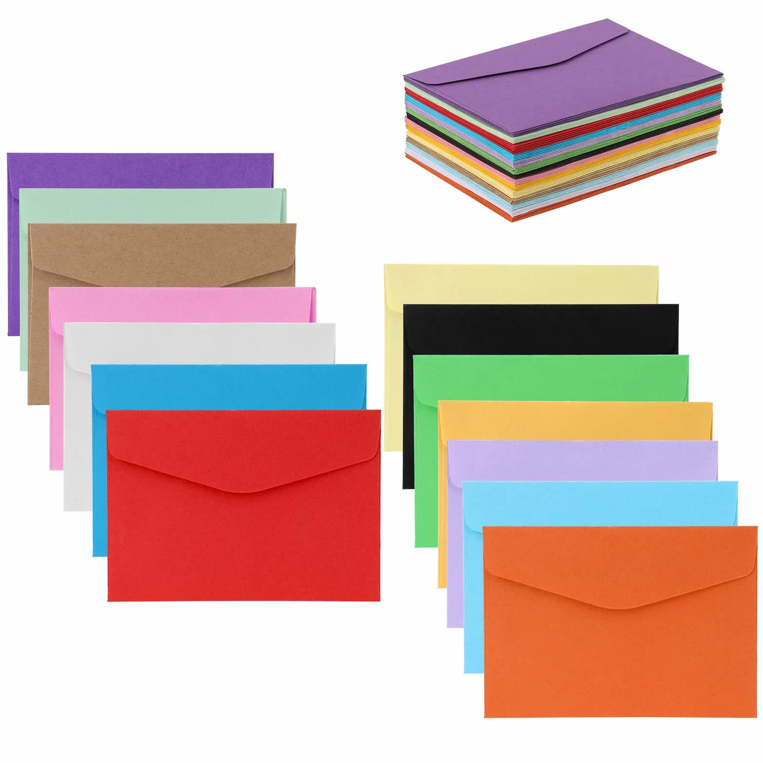 Mini Buste Colorate 70 Pezzi 14 Colori 11,6 x 8,2 cm Idea Regalo Fai Da Te