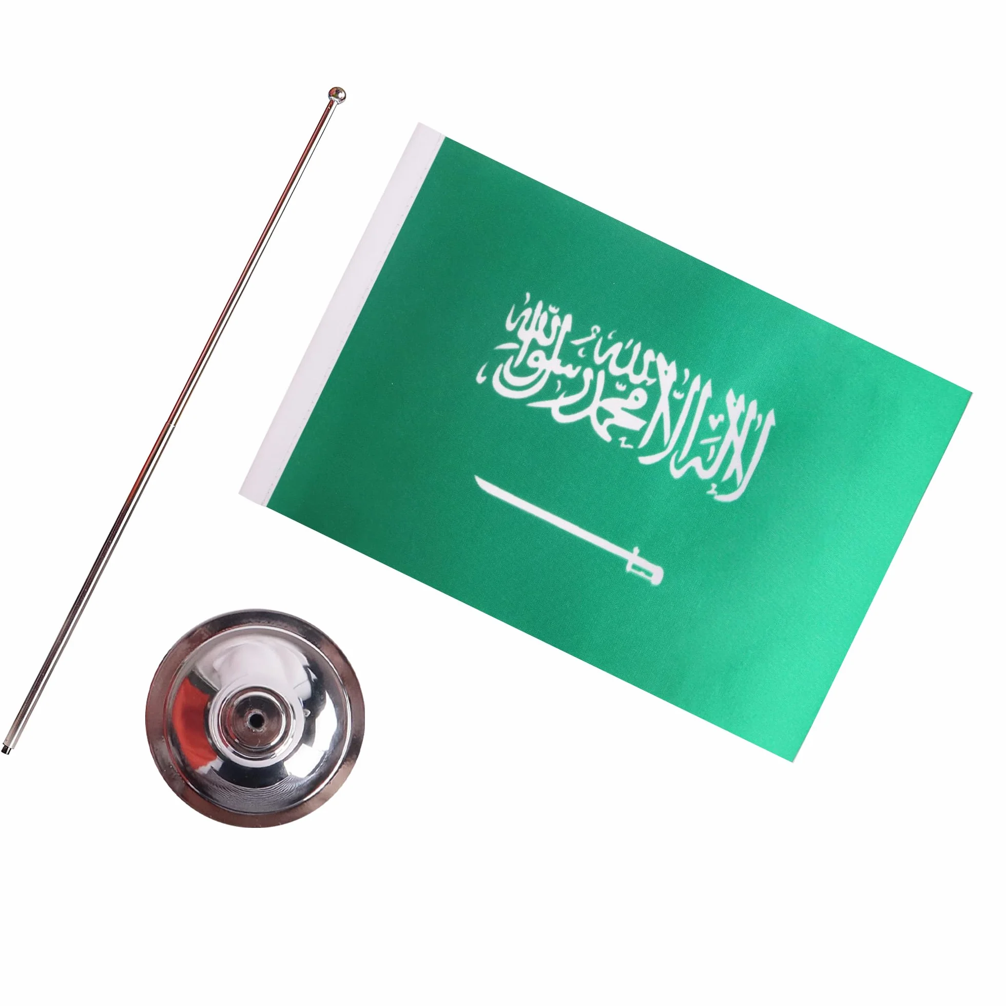 AZ FLAG Bandiera Da Tavolo Arabia Saudita 22x15cm Raso