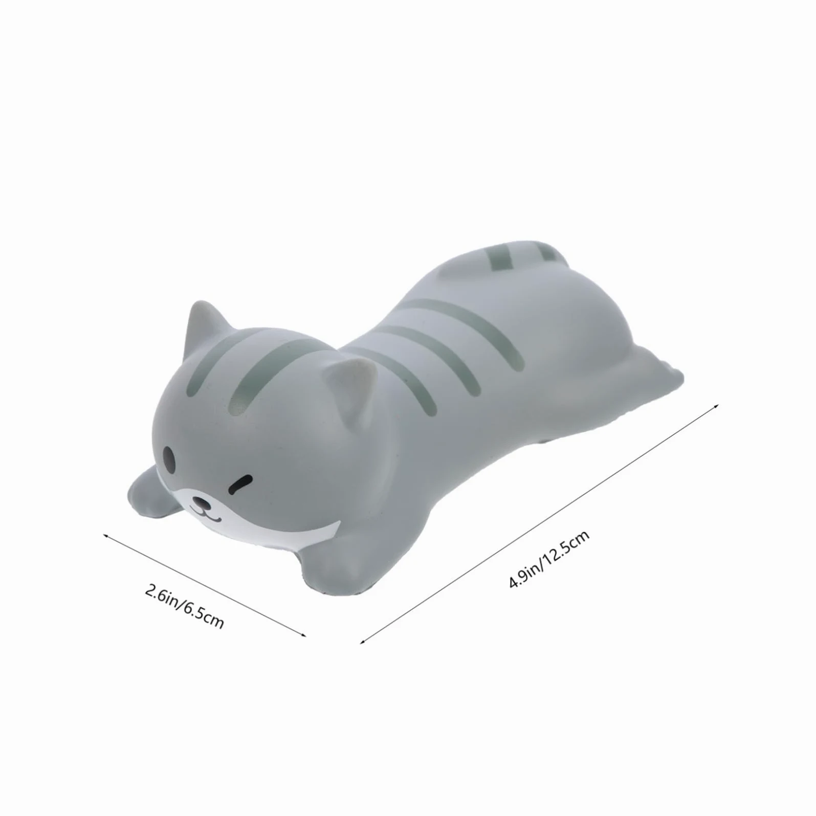 HOMSFOU 4 Pezzi Tappetino Per Mouse Da Polso Cuscino Da Polso Per Animali Carino Poggiapolsi in Memory Foam Carpale Mouse Poggiapolsi Riposo Cartone Animato Supporto Grey