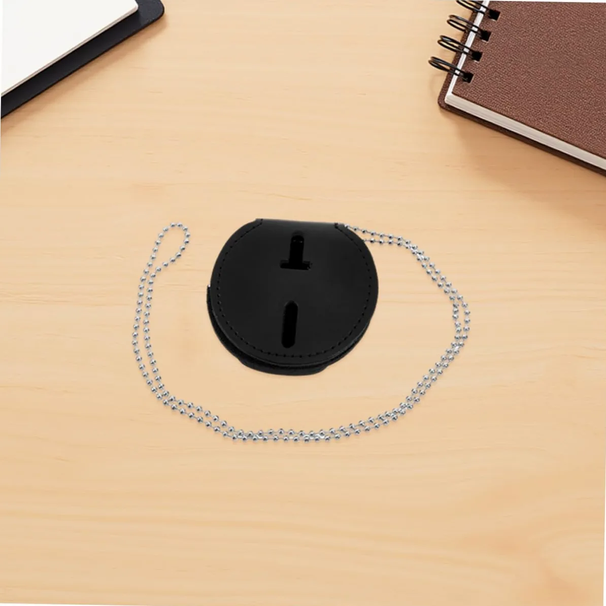 DOITOOL Porta Badge in Pu con Cordino da Collo e Clip 7 Pz, Porta Tessera Rigido per Eventi e Utilizzo Quotidiano