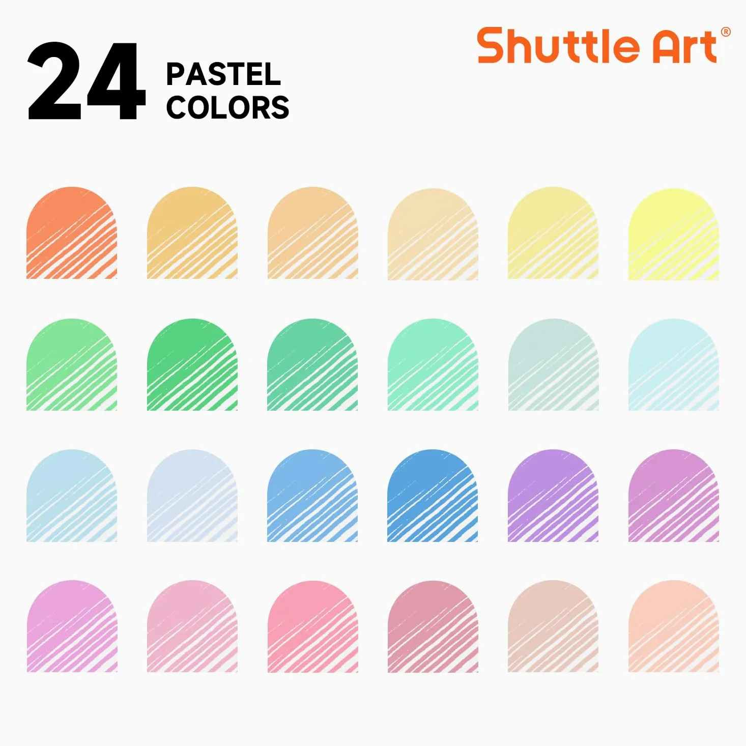 Shuttle Art 24 penne gel pastello colori lattei pastello per carta nera, libri da colorare per adulti, scarabocchiare, scrapbooking, diario