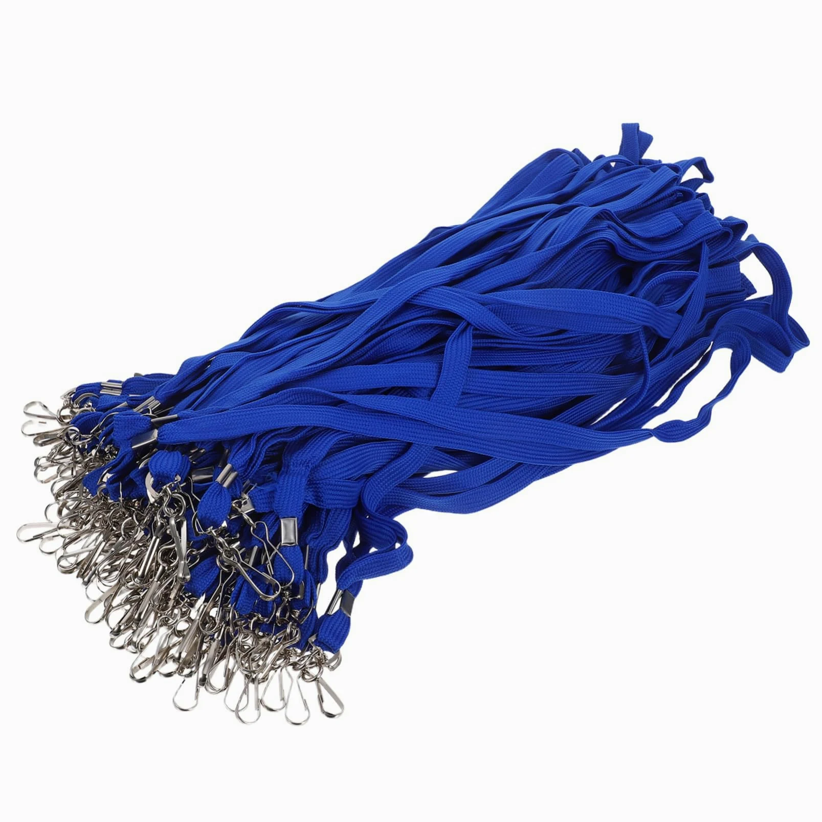100 pezzi Cordino Porta Badge da Collo con Clip Staccabile Lanyard Neck Strap Morbido per Id Card e Carte Scuola Ufficio Comodo e Resistente