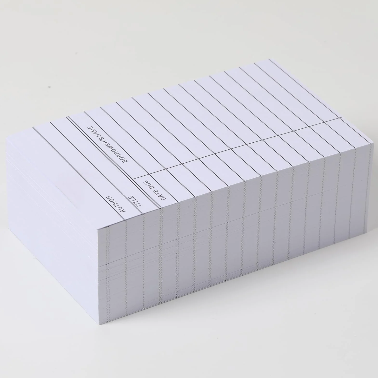 Carte per biblioteca 7,6 x 12,7 cm schedario pagamenti listini
