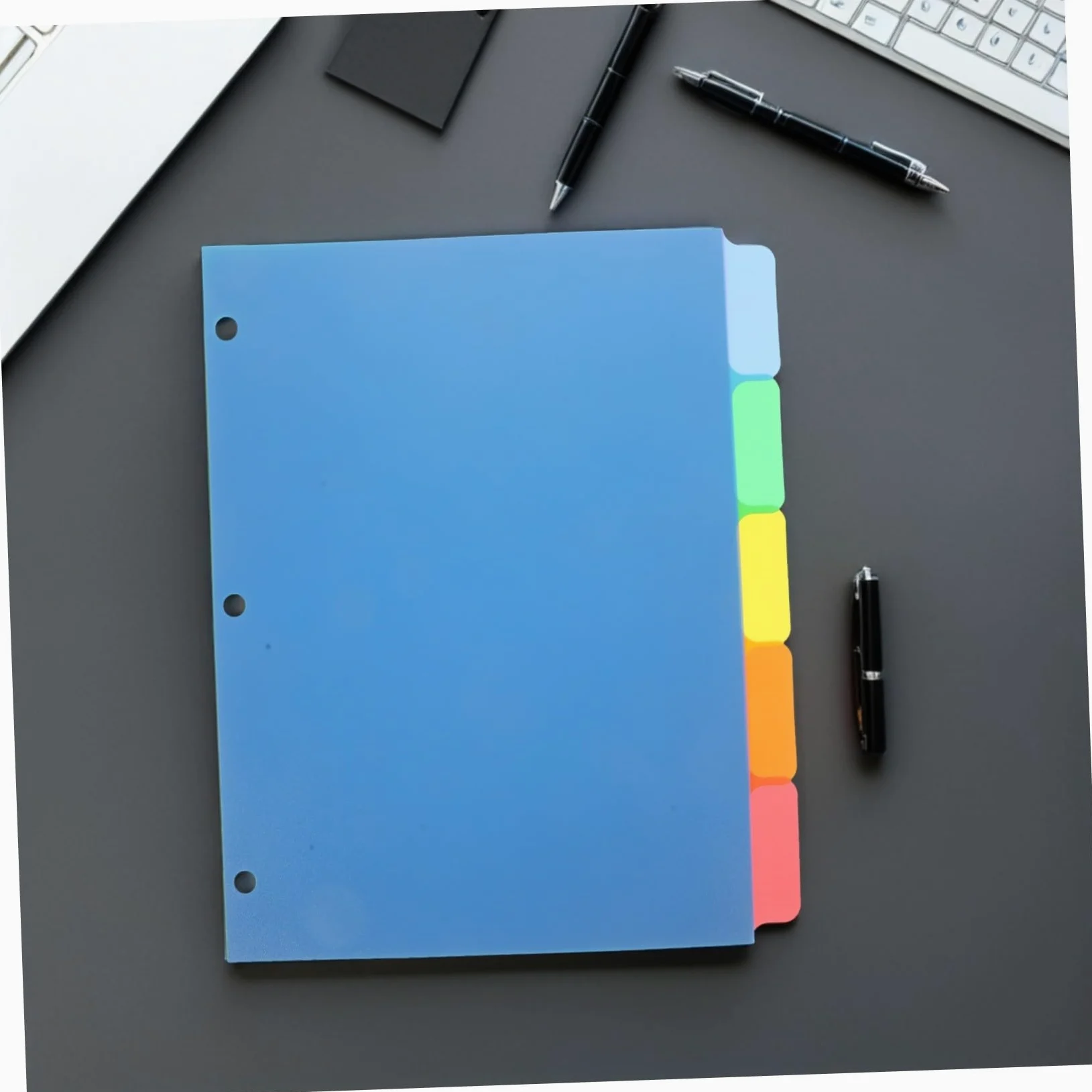 SHINEOFI 20pezzi Divisori in Plastica per Raccoglitori con Linguetta Colorata Vuota per Scrivere per Quaderni Anelli Divisori Linguetta Riutilizzabili per Ufficio Casa e Scuola