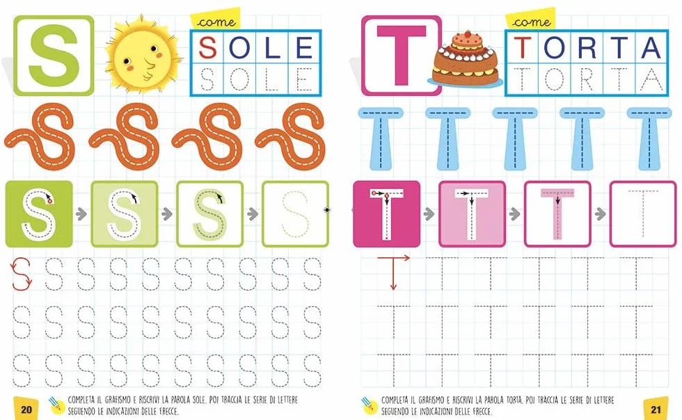 Lettere e numeri a quadretti Ediz a colori